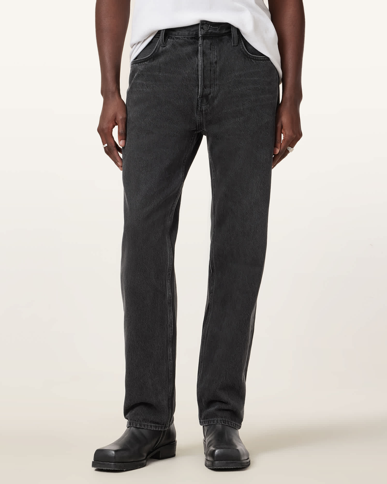 AllSaints Reid Straight Fit Denim Jeans