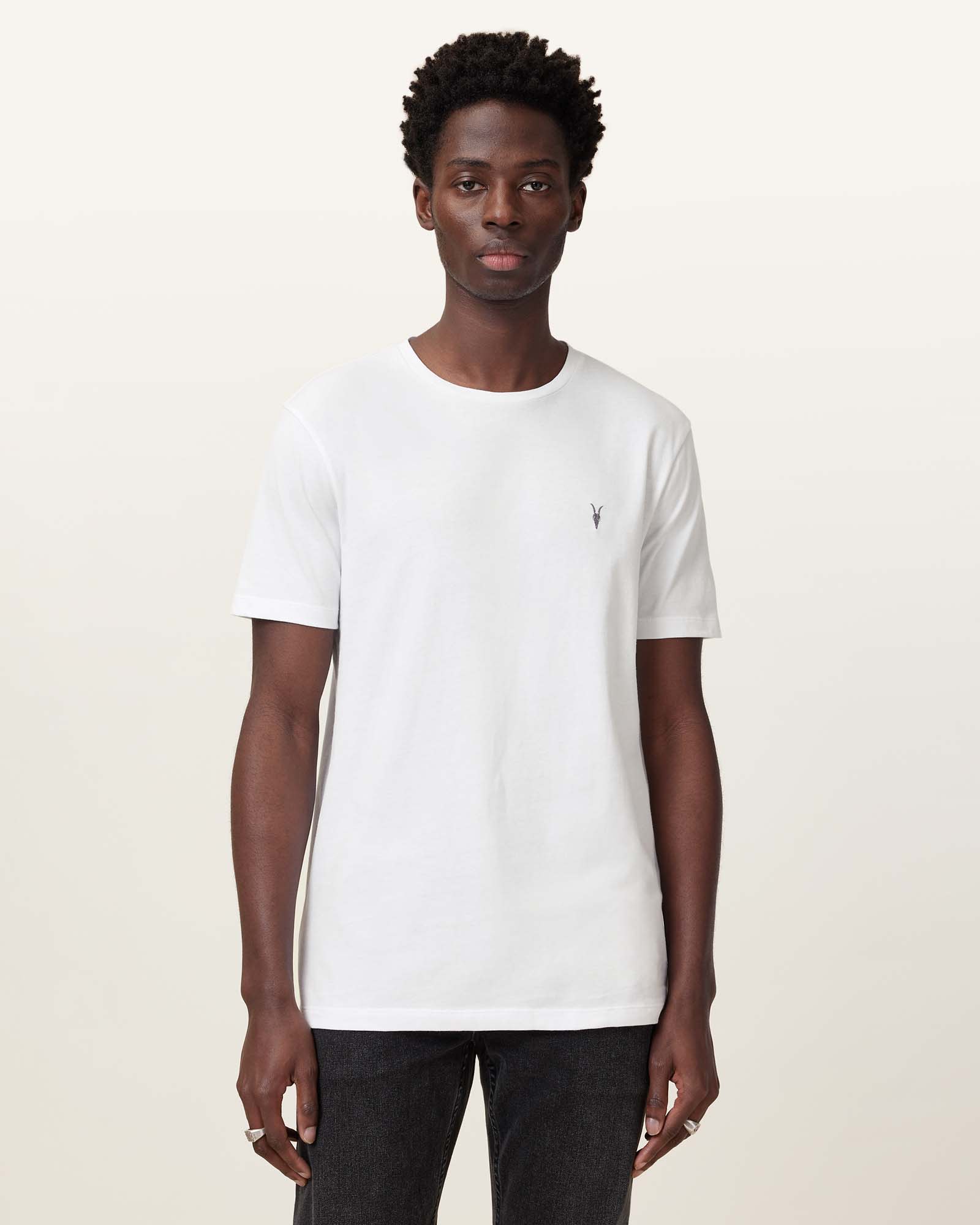 AllSaints Brace Brushed Cotton Crew Neck T-Shirt