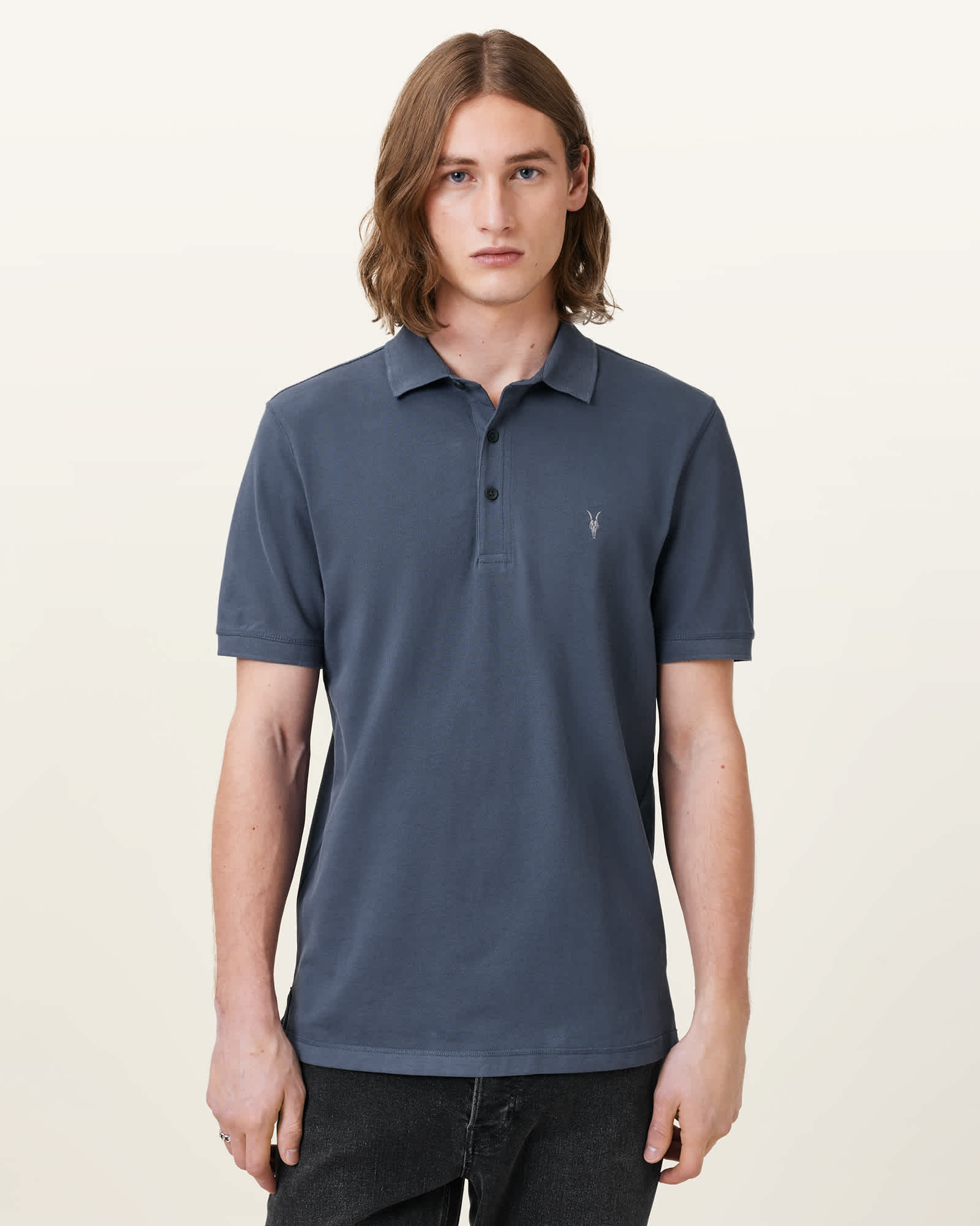 AllSaints Reform Short Sleeve Polo Shirt
