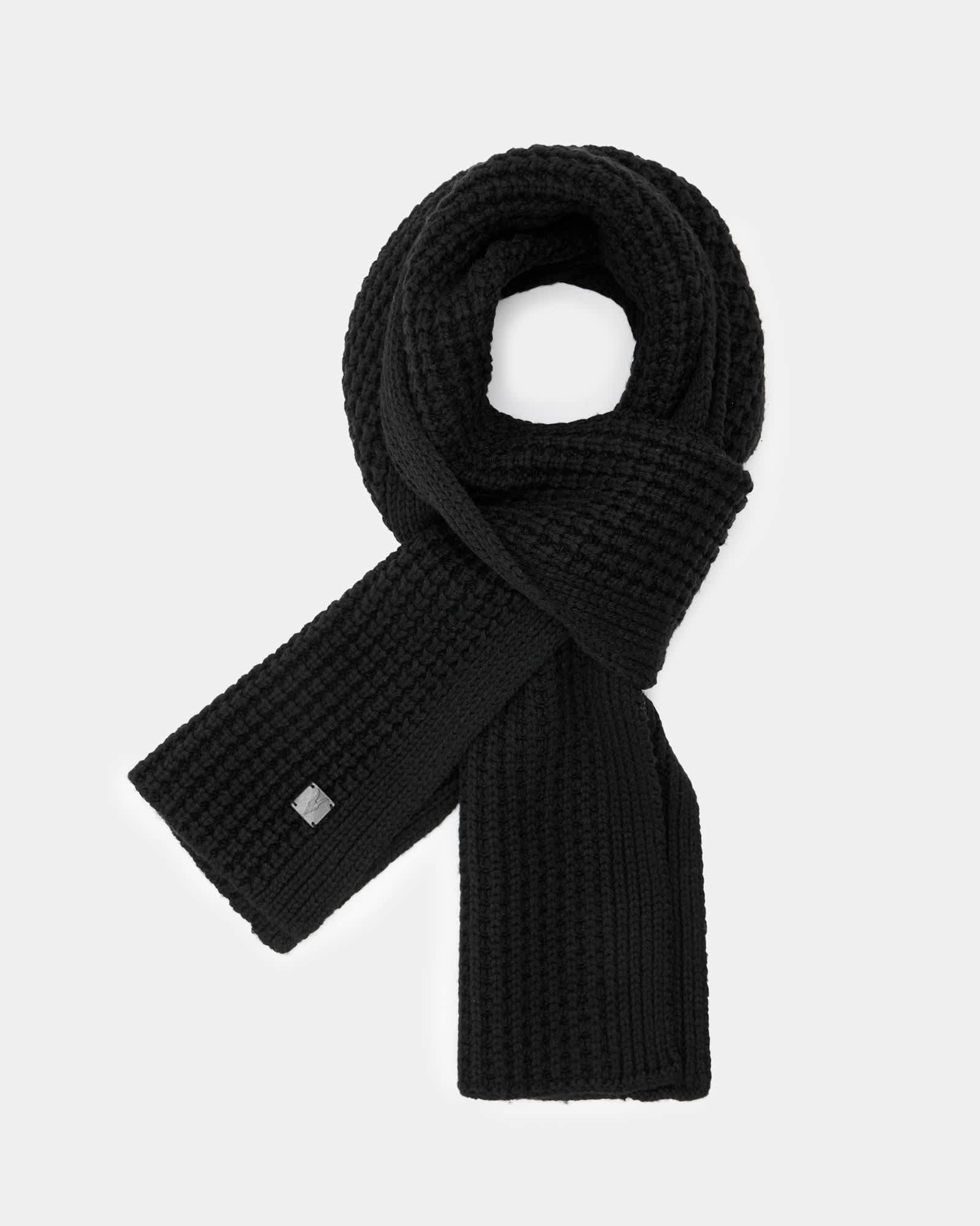 AllSaints Nevada Ribbed Wool Blend Scarf