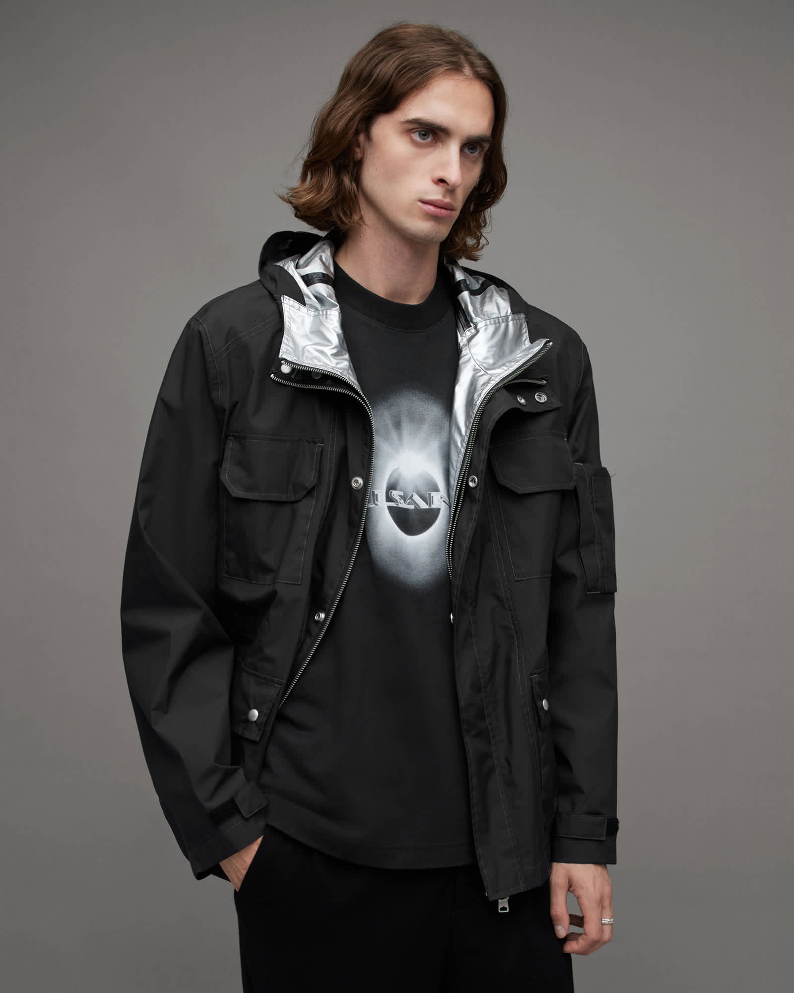 AllSaints Tycho Technical Water Repellent Jacket