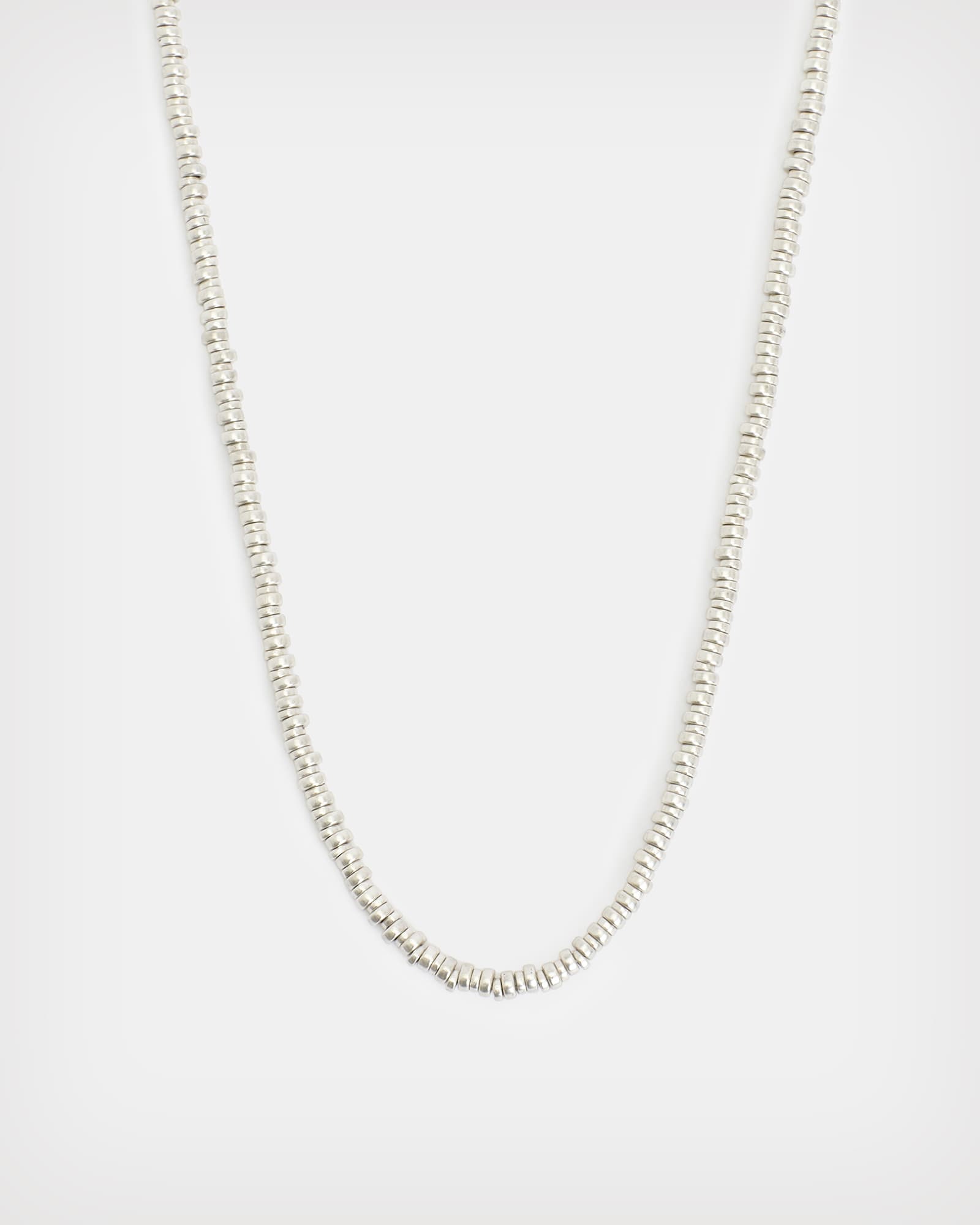 AllSaints Colwyn Sterling Silver Bead Necklace