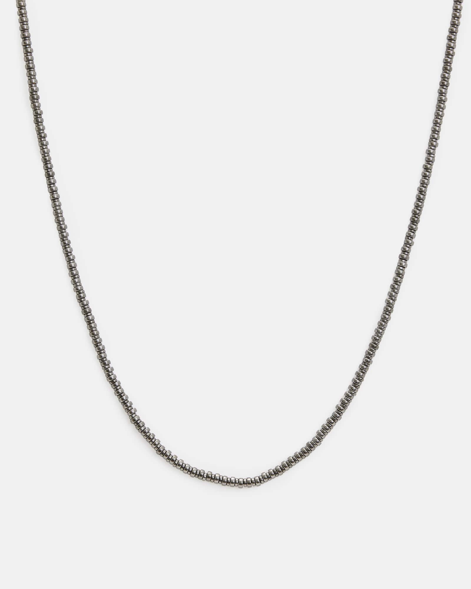 AllSaints Colwyn Hematite Sterling Silver Necklace
