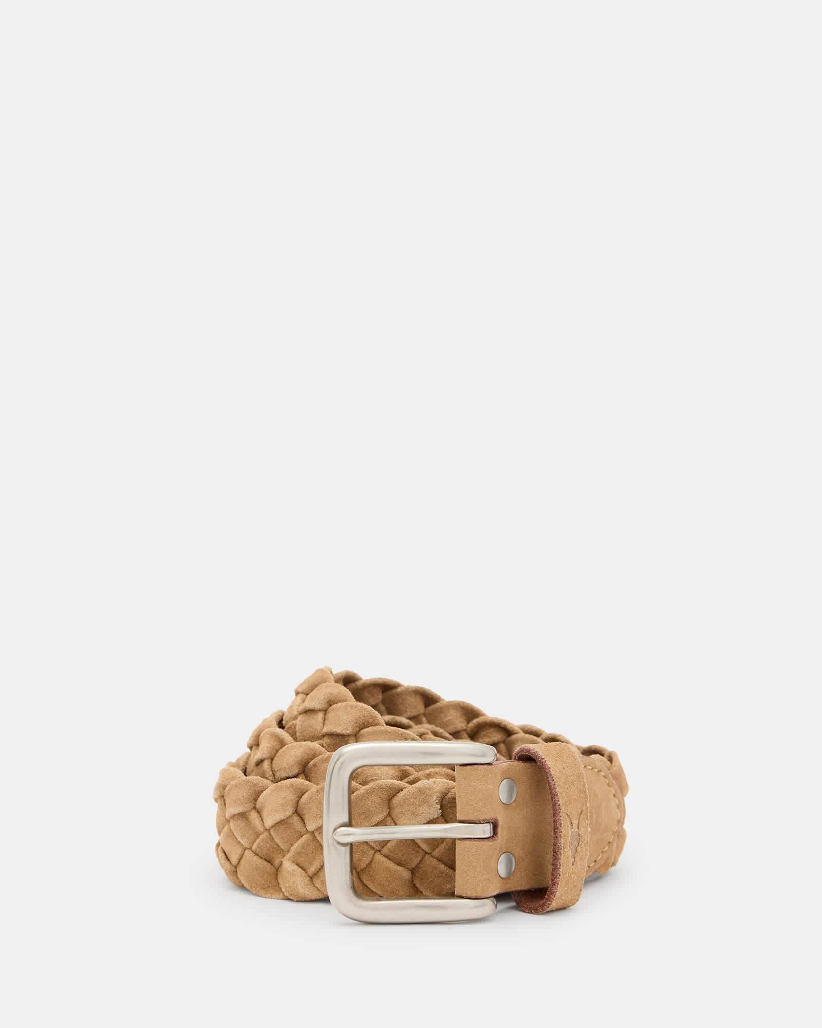 AllSaints Dustin Woven Suede Belt