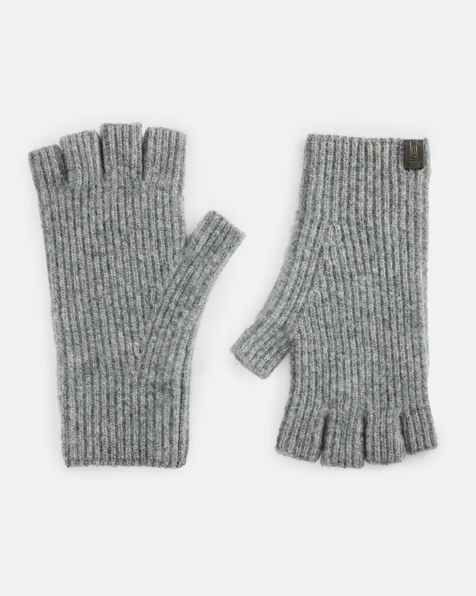 AllSaints Oppose Boiled Wool Fingerless Gloves