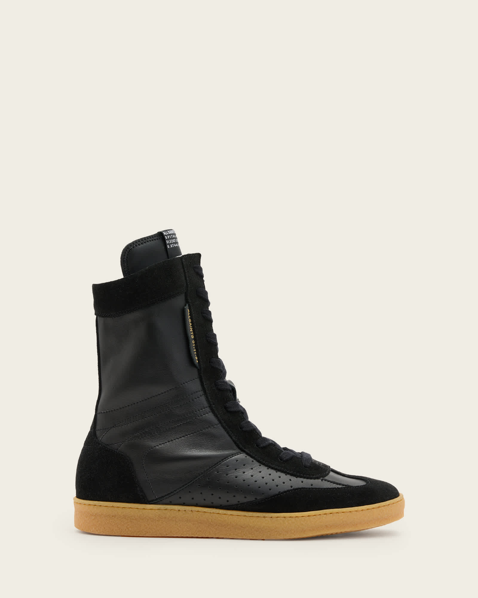 AllSaints Louise Leather High Top Trainers