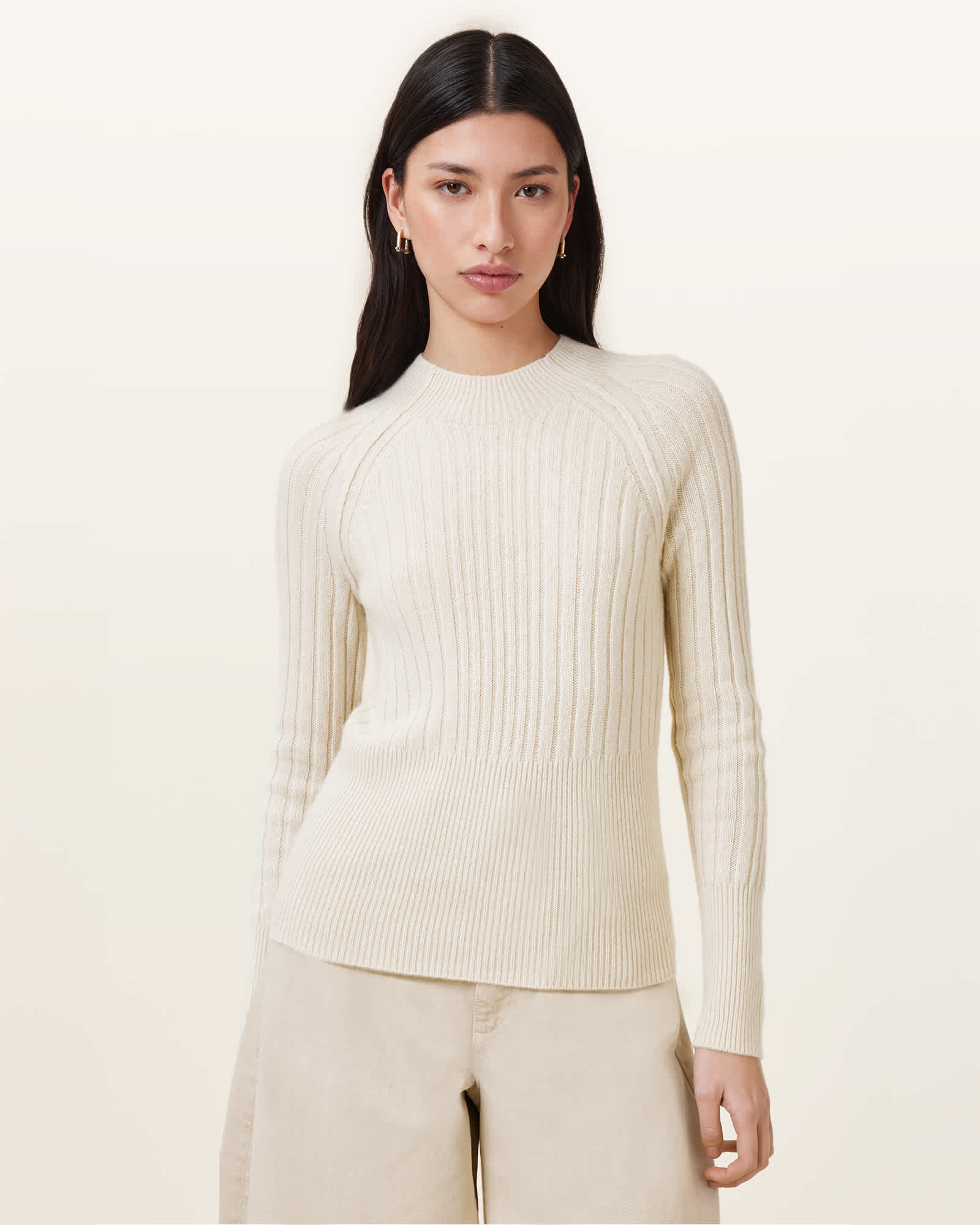 AllSaints Maya Ribbed Cashmere Jumper