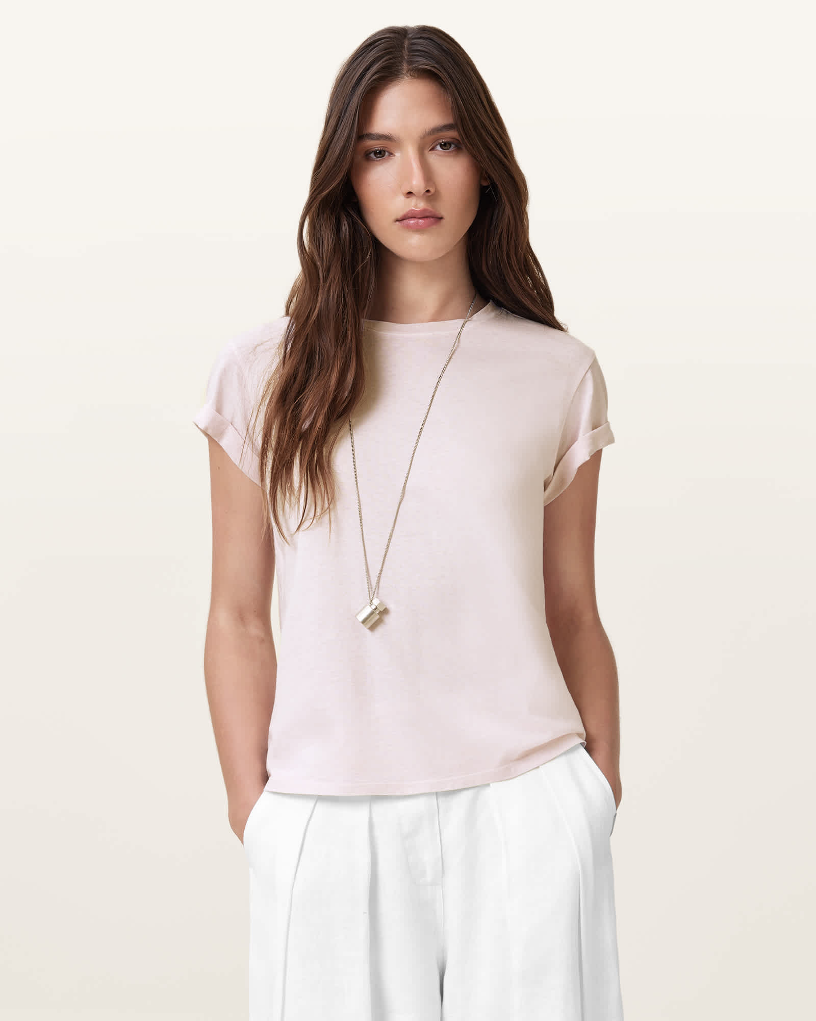 AllSaints Anna Crew Neck Short Sleeve T-Shirt