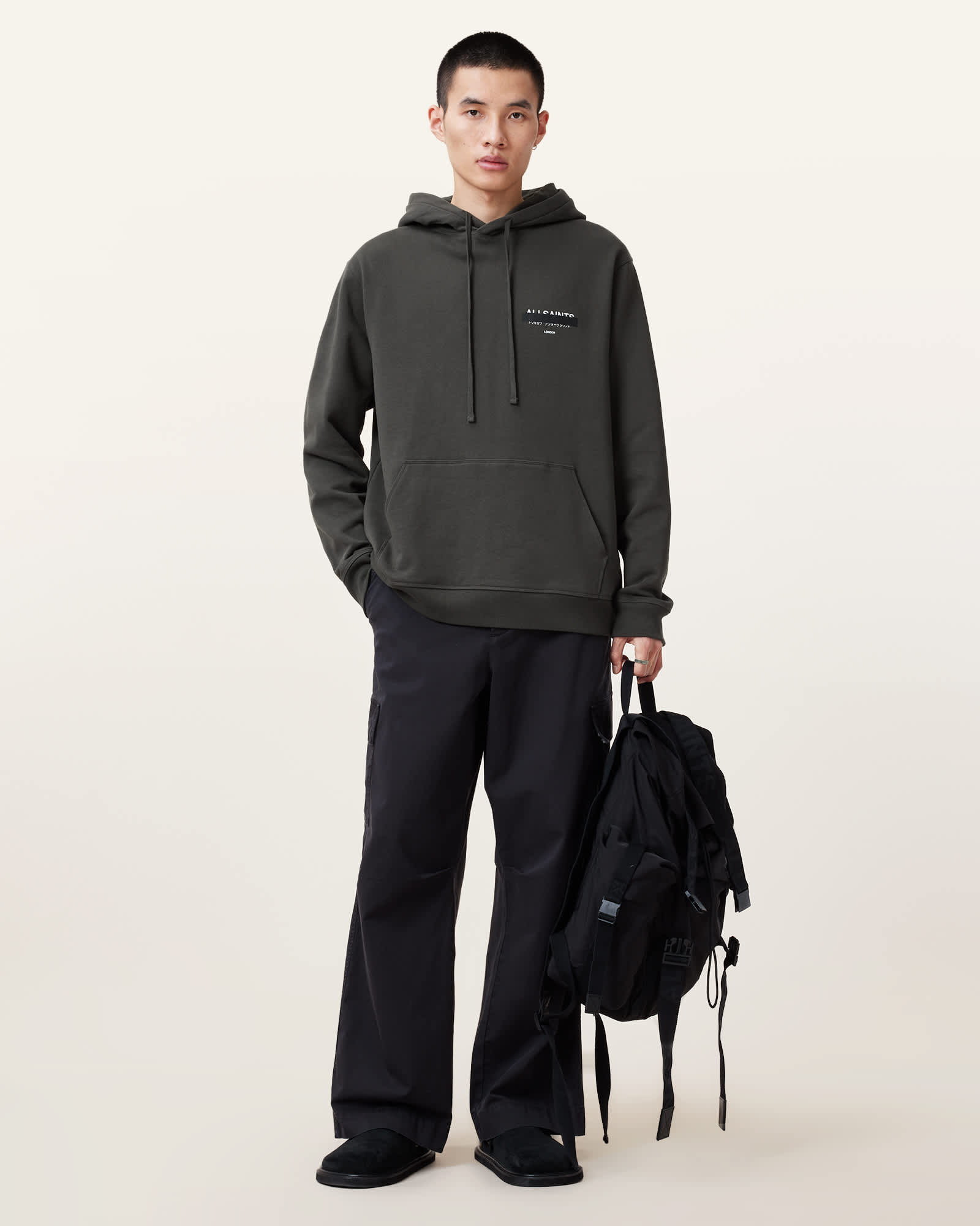 Redact Pullover Embroidered Logo Hoodie KOMBU GREEN