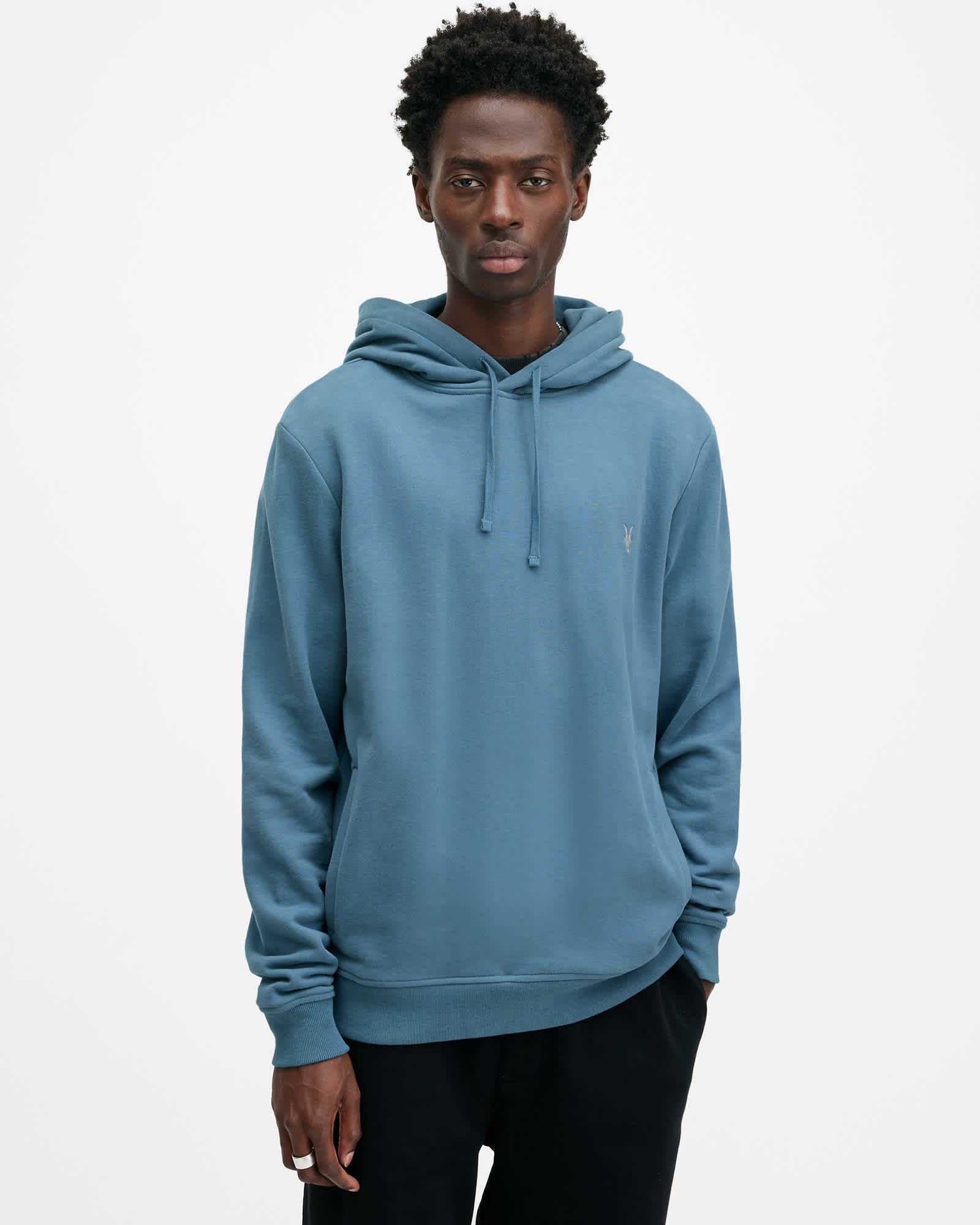 青いワイドパンツに合う[サンローラン] Embroidered Logo Hoodie 20699007_54908079_600.jpg