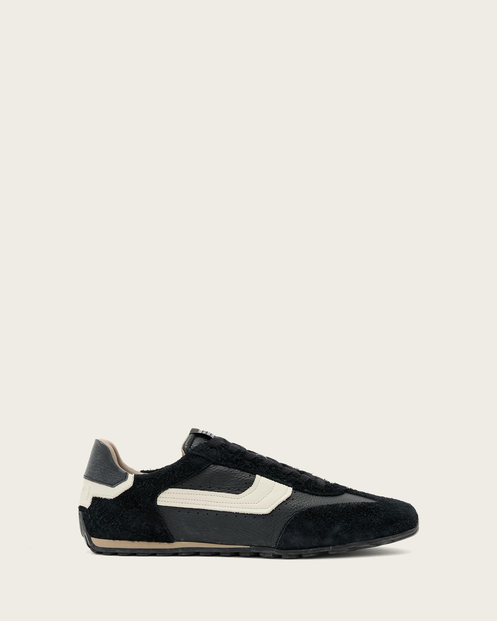 Liam Suede Hex Low Top Sneakers Black | ALLSAINTS US