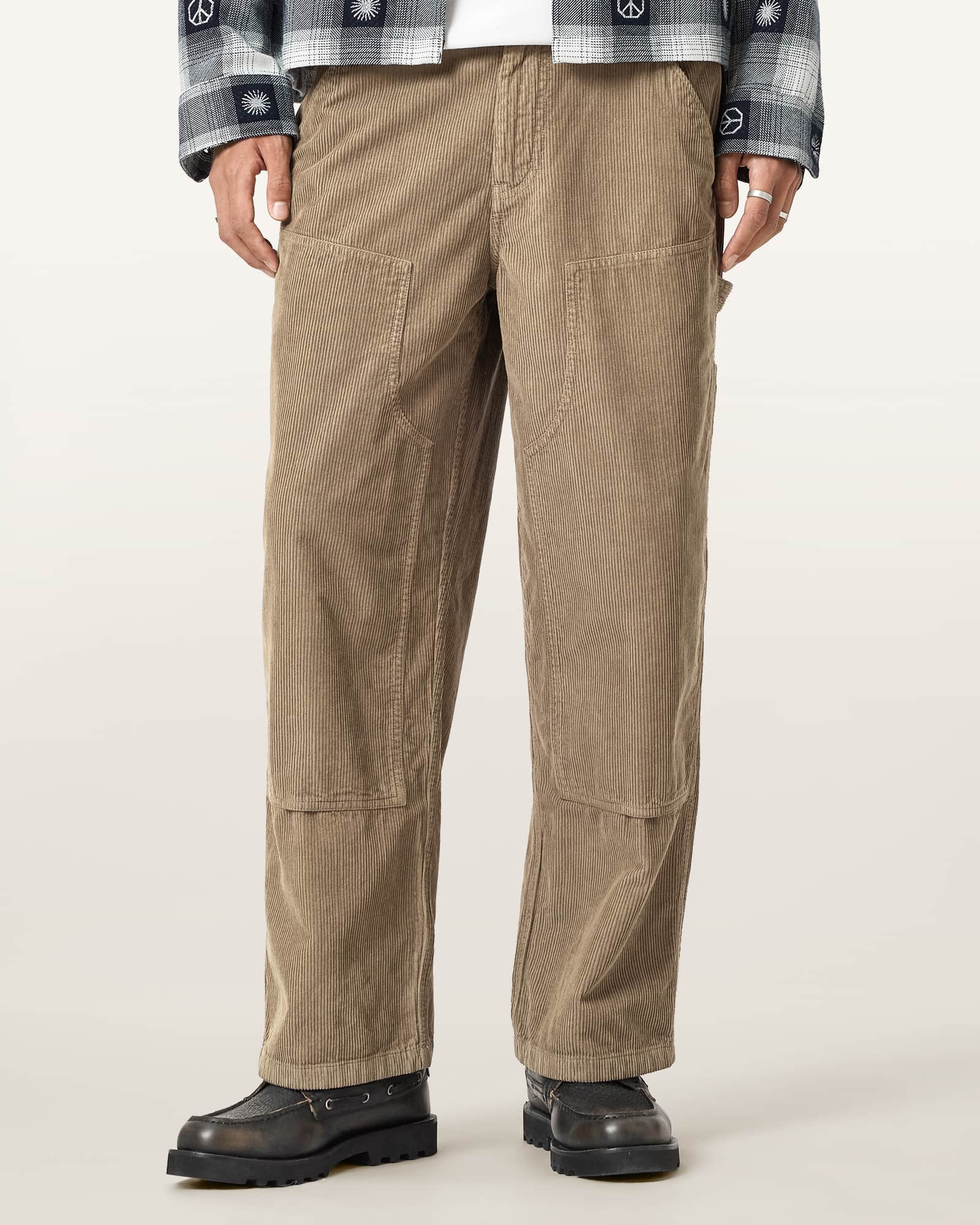 Dustan Corduroy Workwear Trousers GULL BROWN | ALLSAINTS US