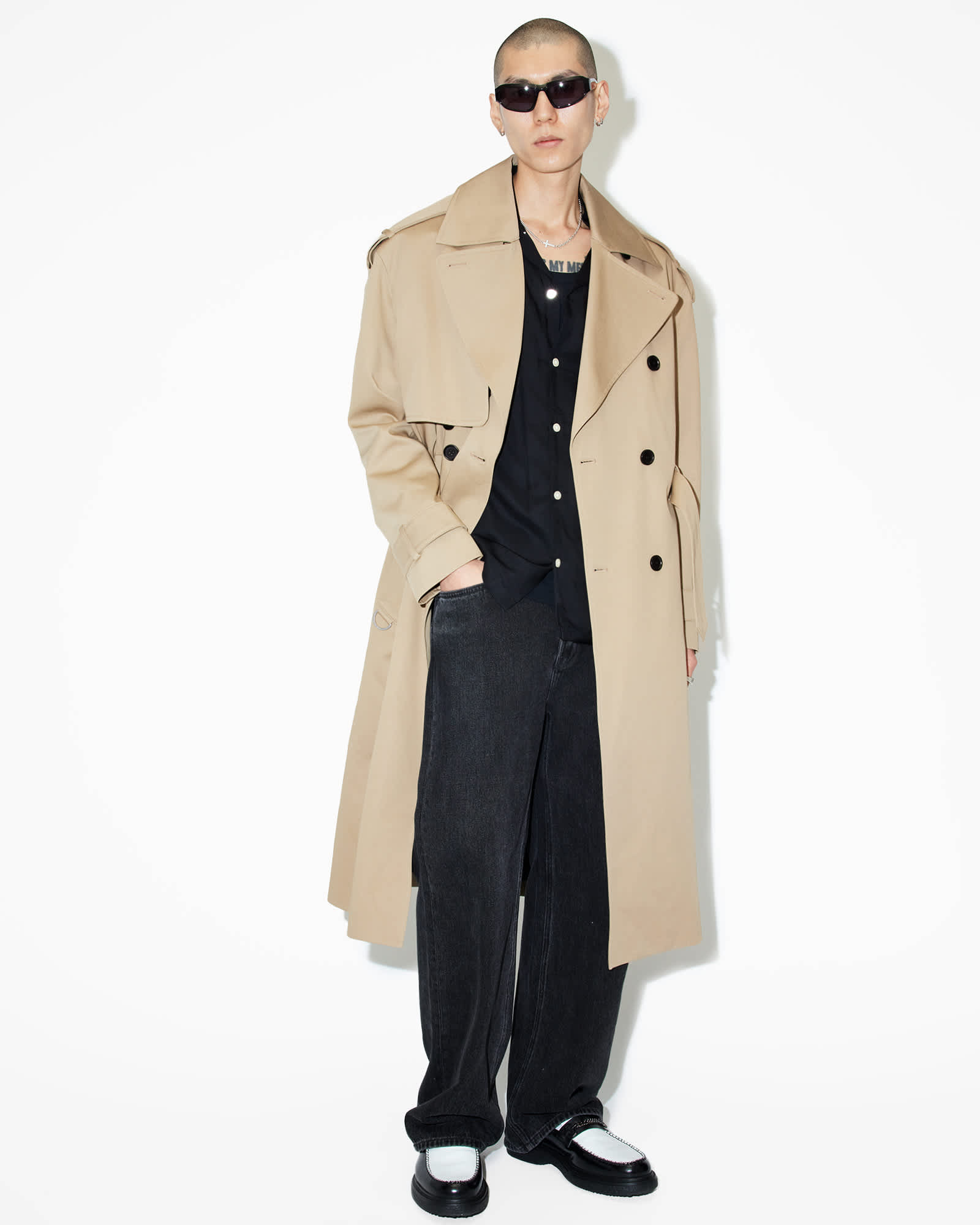 完売品‼️ sinss Wide long trench coat SINSS（シンス）の「Wide long trench coat / ワイドロング