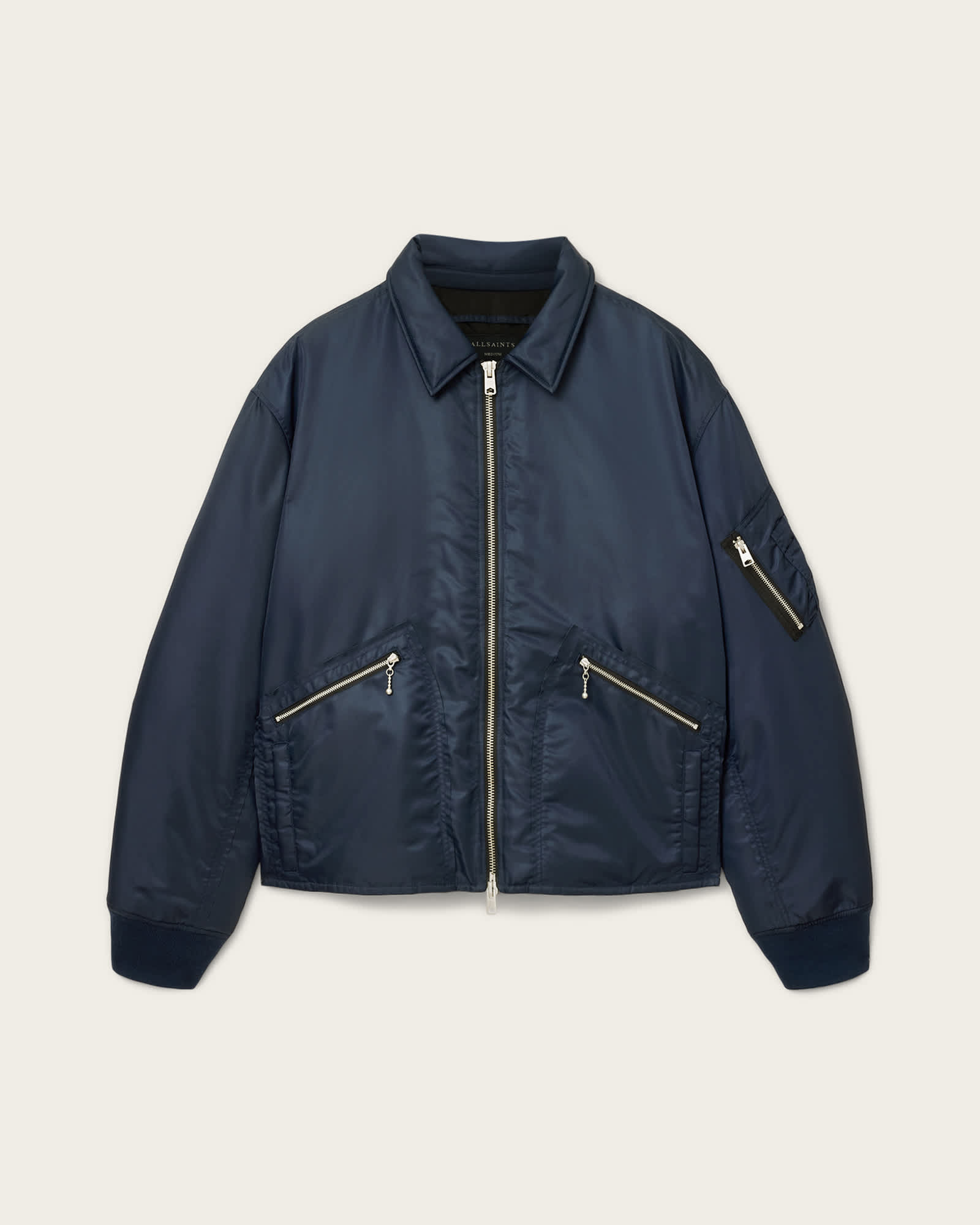 Fallon Bomber Jacket MOONLIT BLUE | ALLSAINTS US
