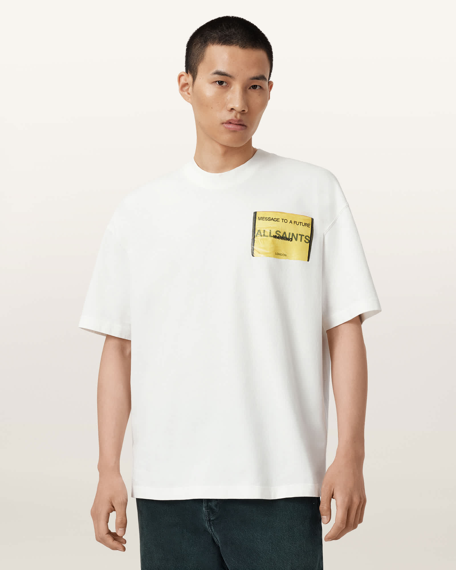 Violation Short Sleeve Graphic T-Shirt Chalk White