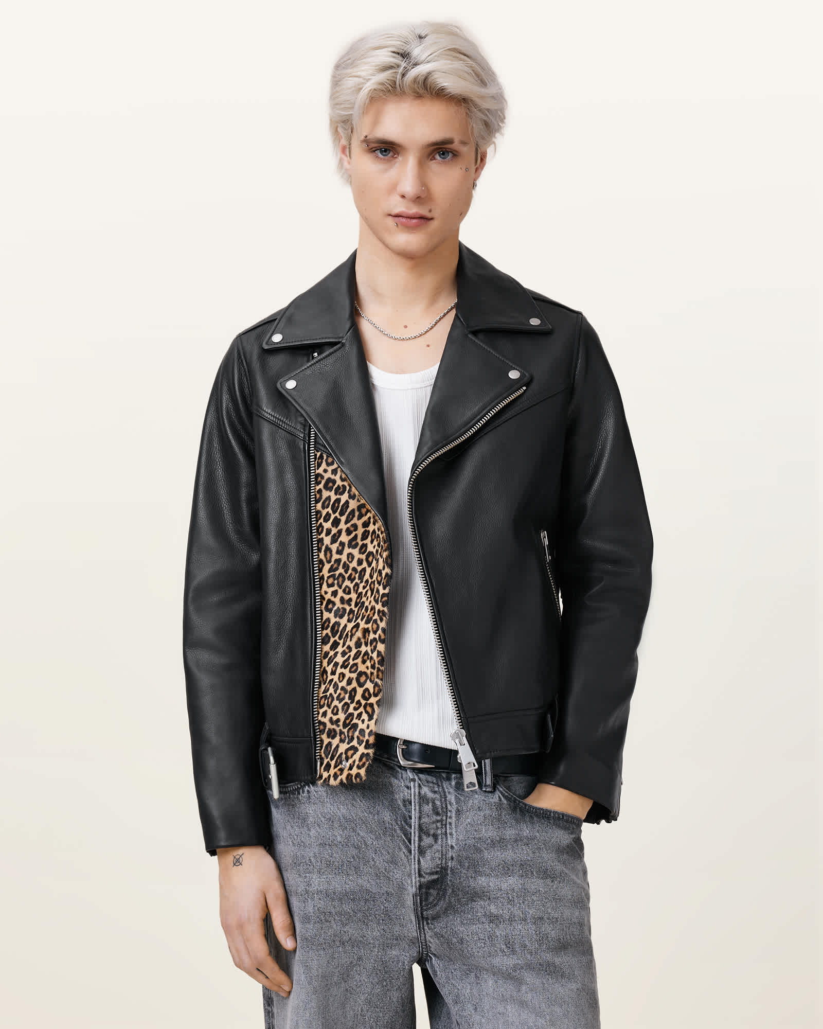 Mick Leather Biker Jacket Black | ALLSAINTS US Mick Leather Biker Jacket Black | ALLSAINTS US