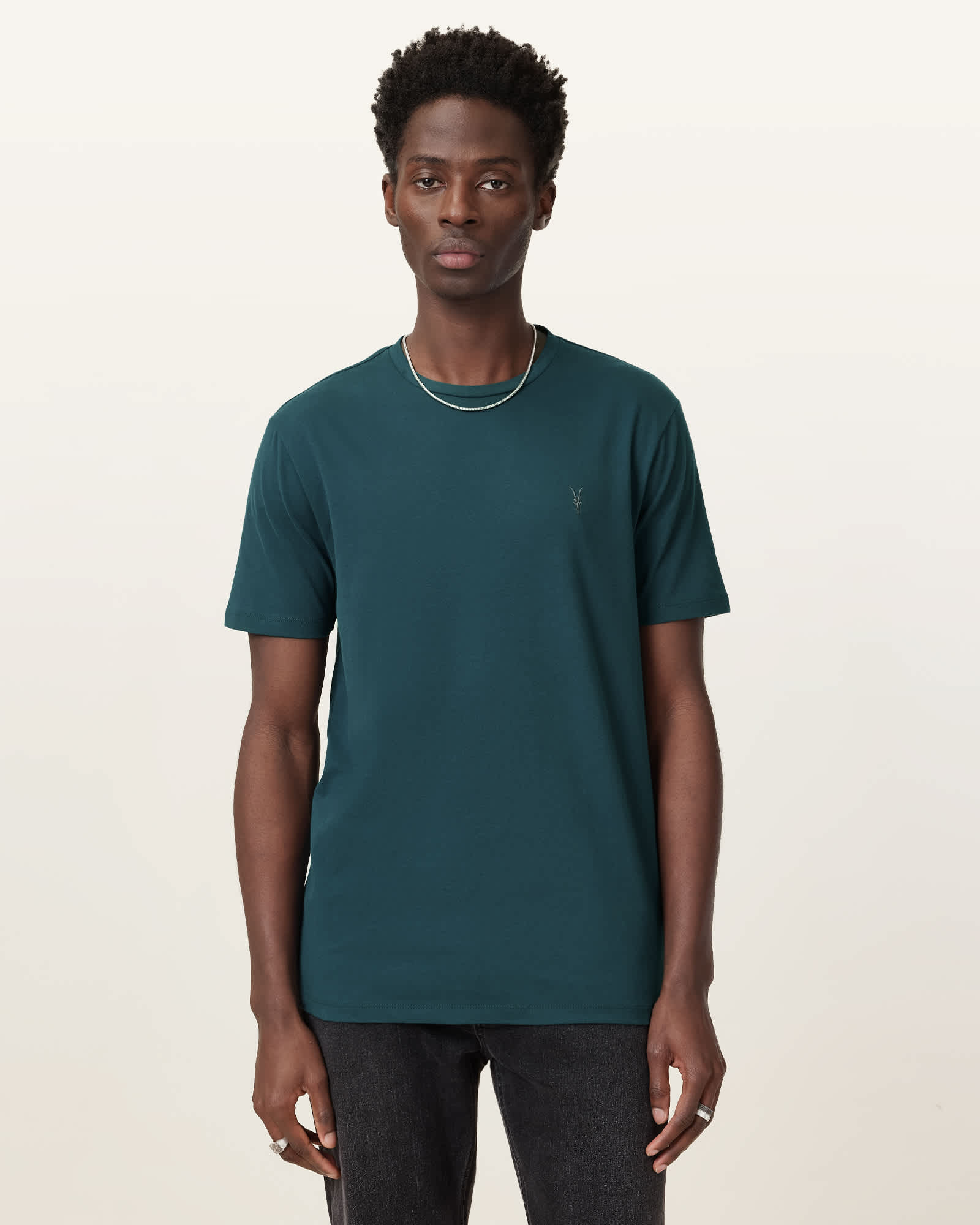 ★ALLSAINTS★ cove crew t-shirt ALLSAINTS Orlando Crew Neck Tee in Cove Blue | REVOLVE