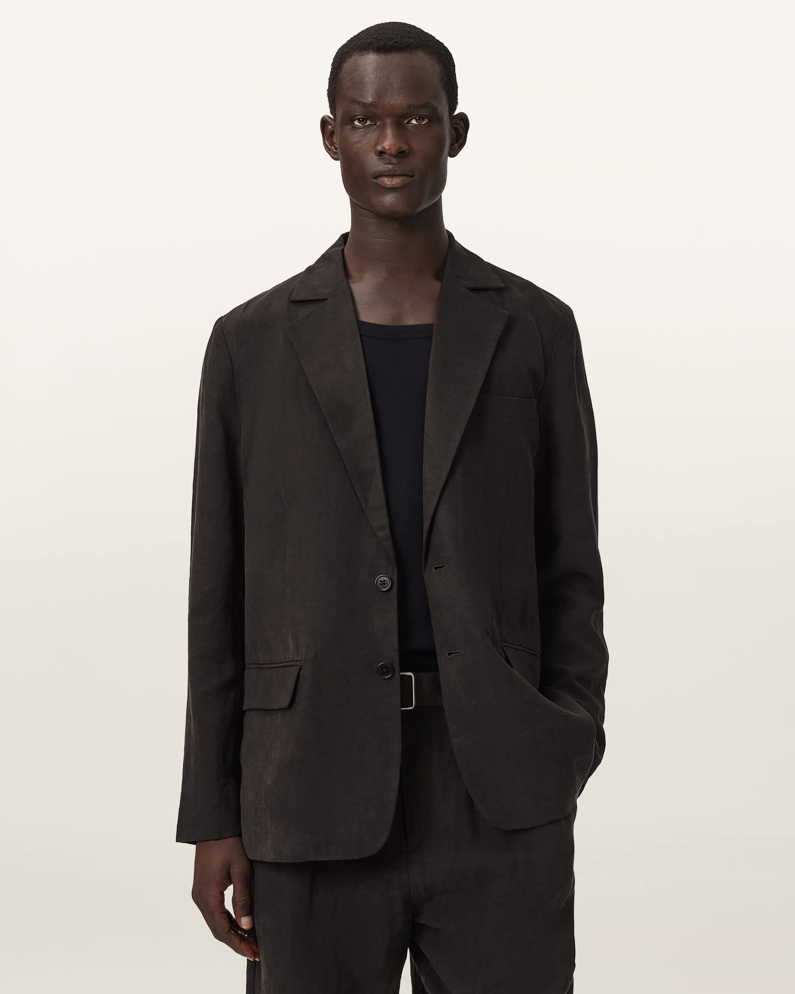Marko Relaxed Fit Linen Blend Blazer
