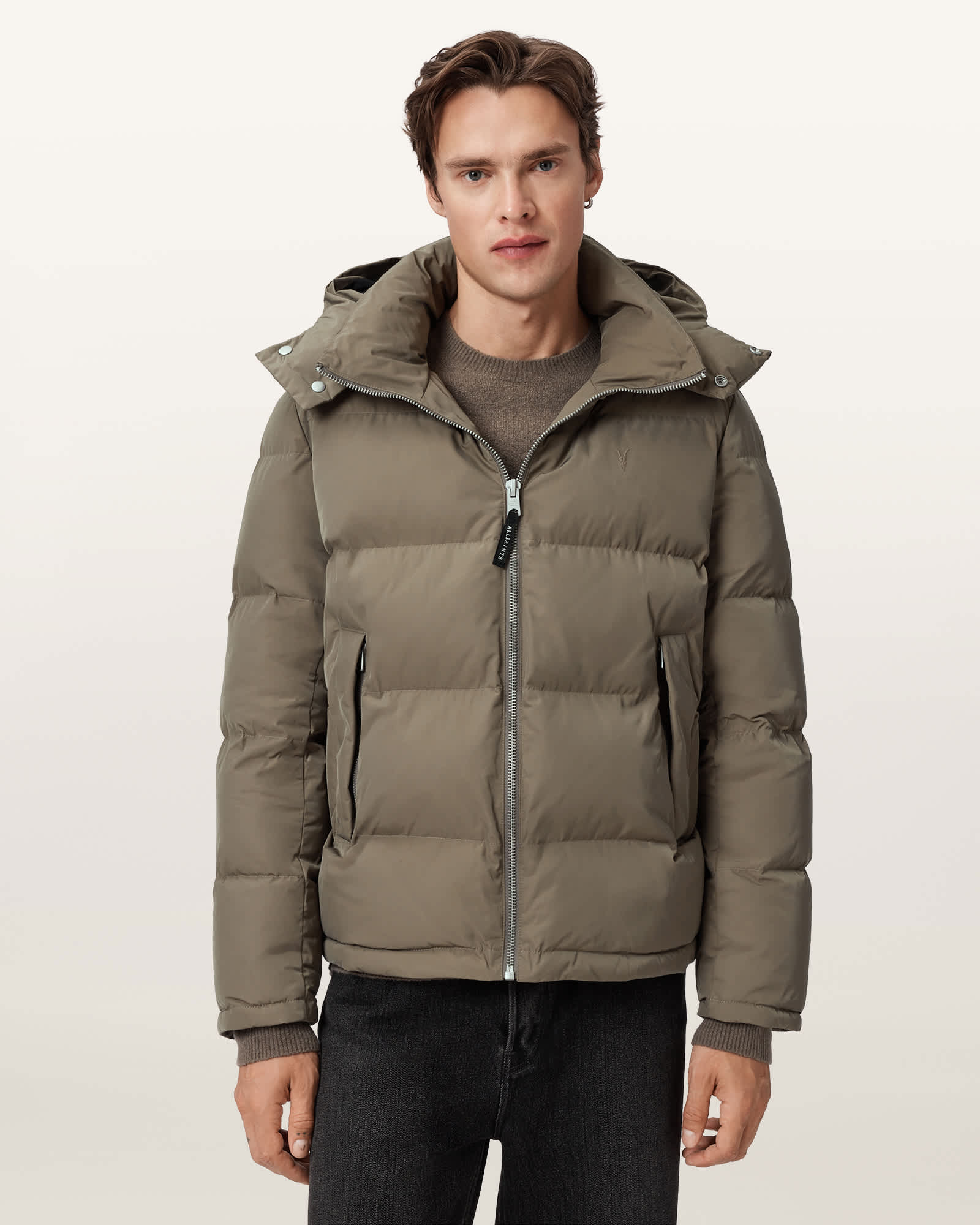 Marlo Ramskull Puffer Jacket GULL BROWN | ALLSAINTS US