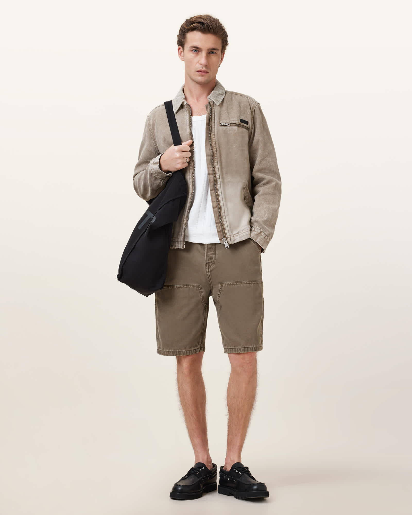 Alva Denim Carpenter Shorts BAKED BROWN | ALLSAINTS