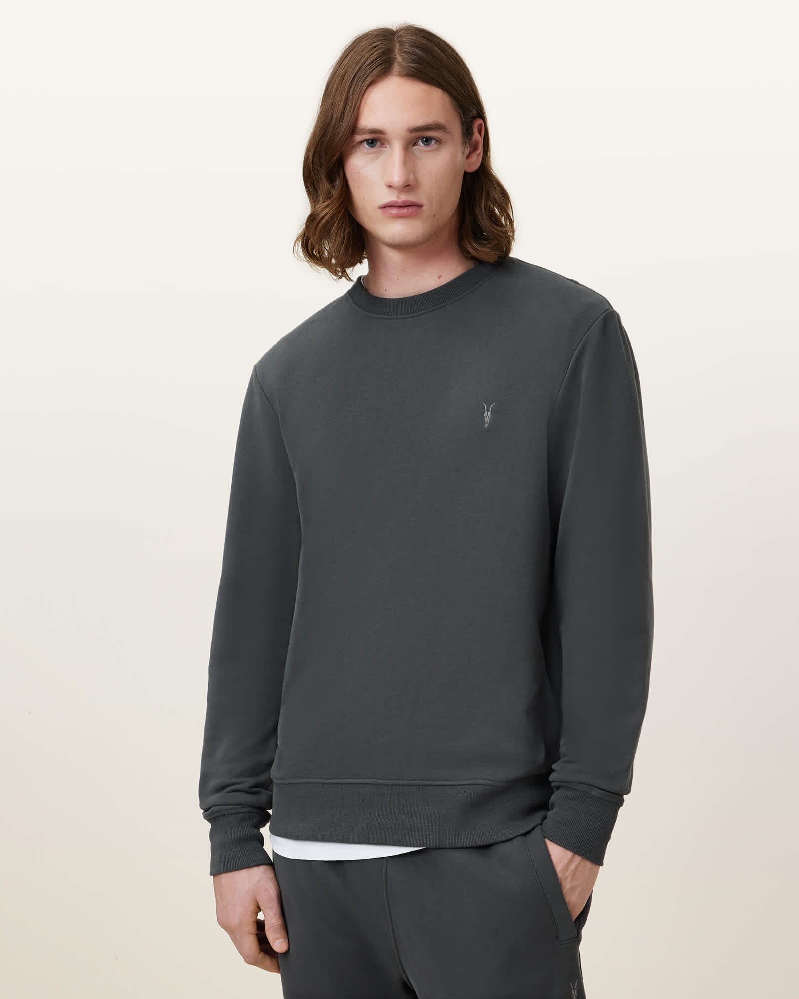 ennoy CREW SWEAT SET UP (GRAY × BLACK) M MH29102-BLACK-1_b695393a-9c9a-