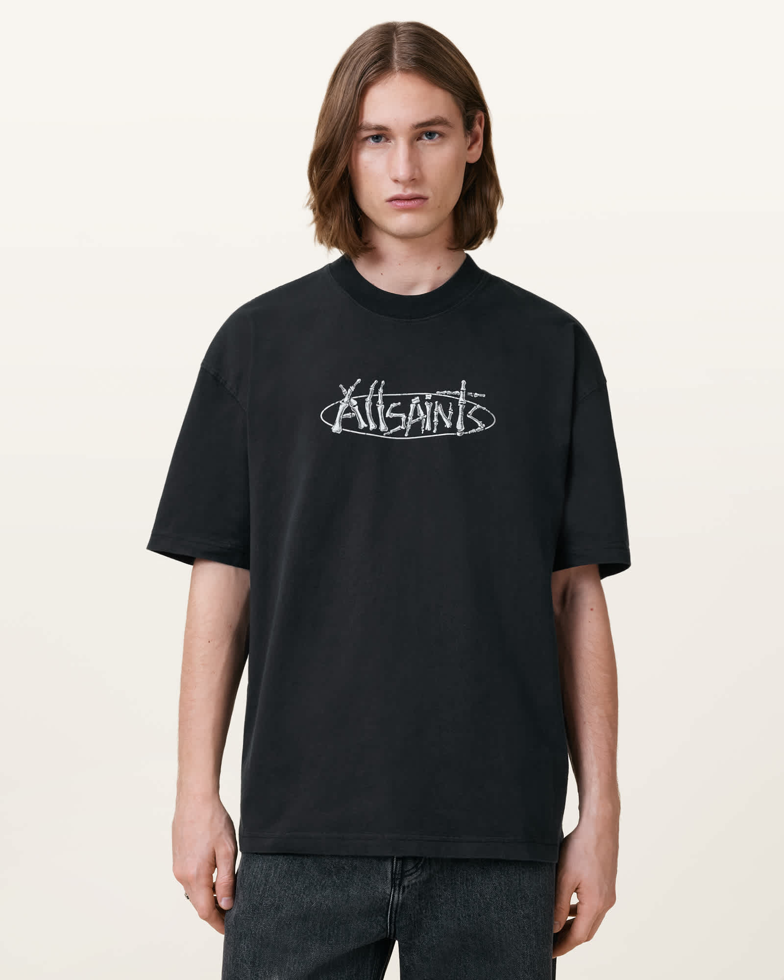 ★ALLSAINTS★ Isaac Crew T-shirt M040PB-162-1