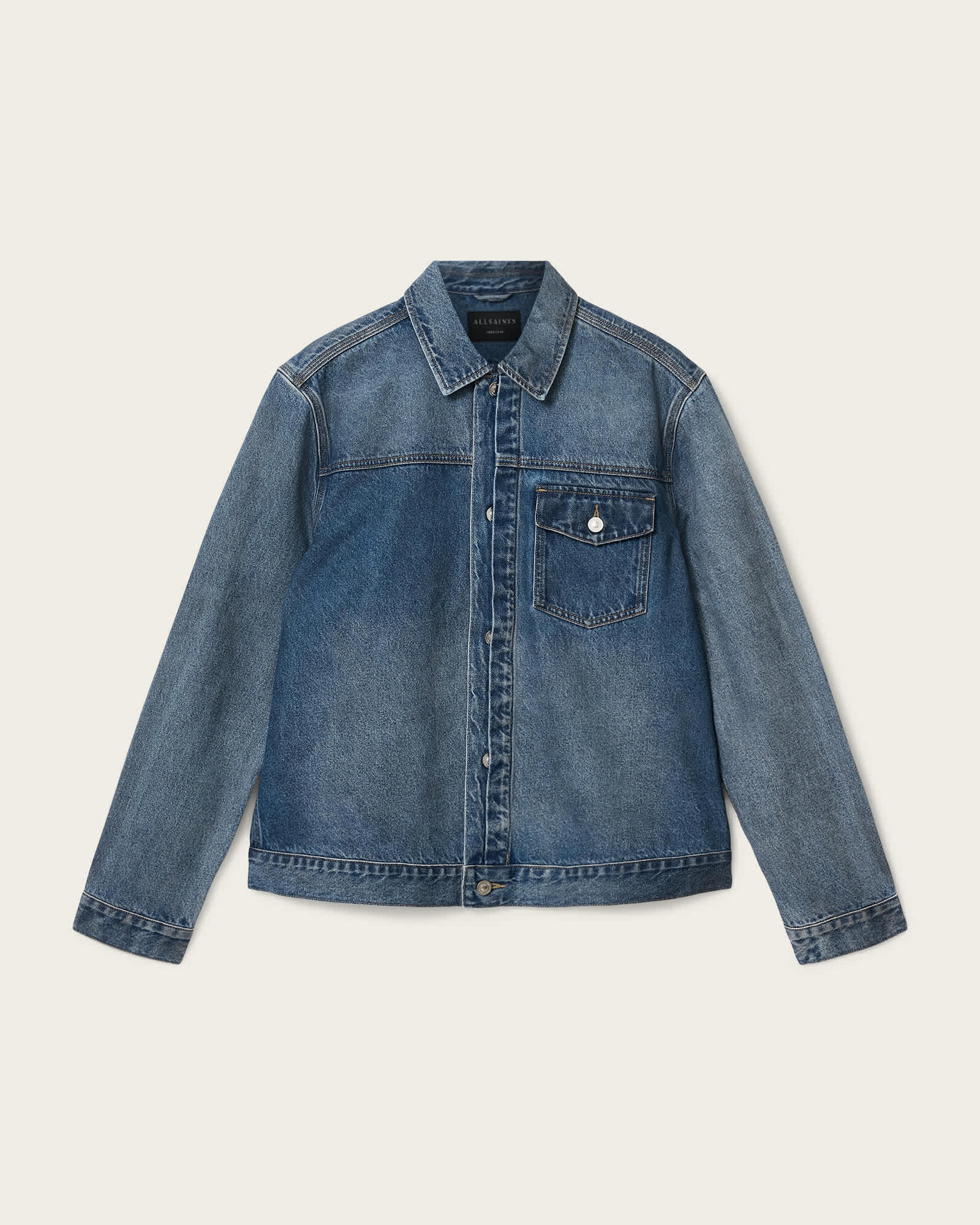 Roth Regular Fit Denim Jacket Dark Indigo | ALLSAINTS US