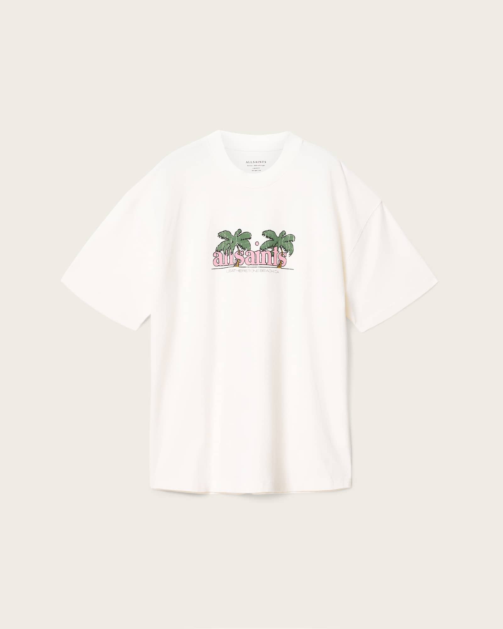 Troppo Short Sleeve Graphic Boxy T-Shirt Chalk White | ALLSAINTS US