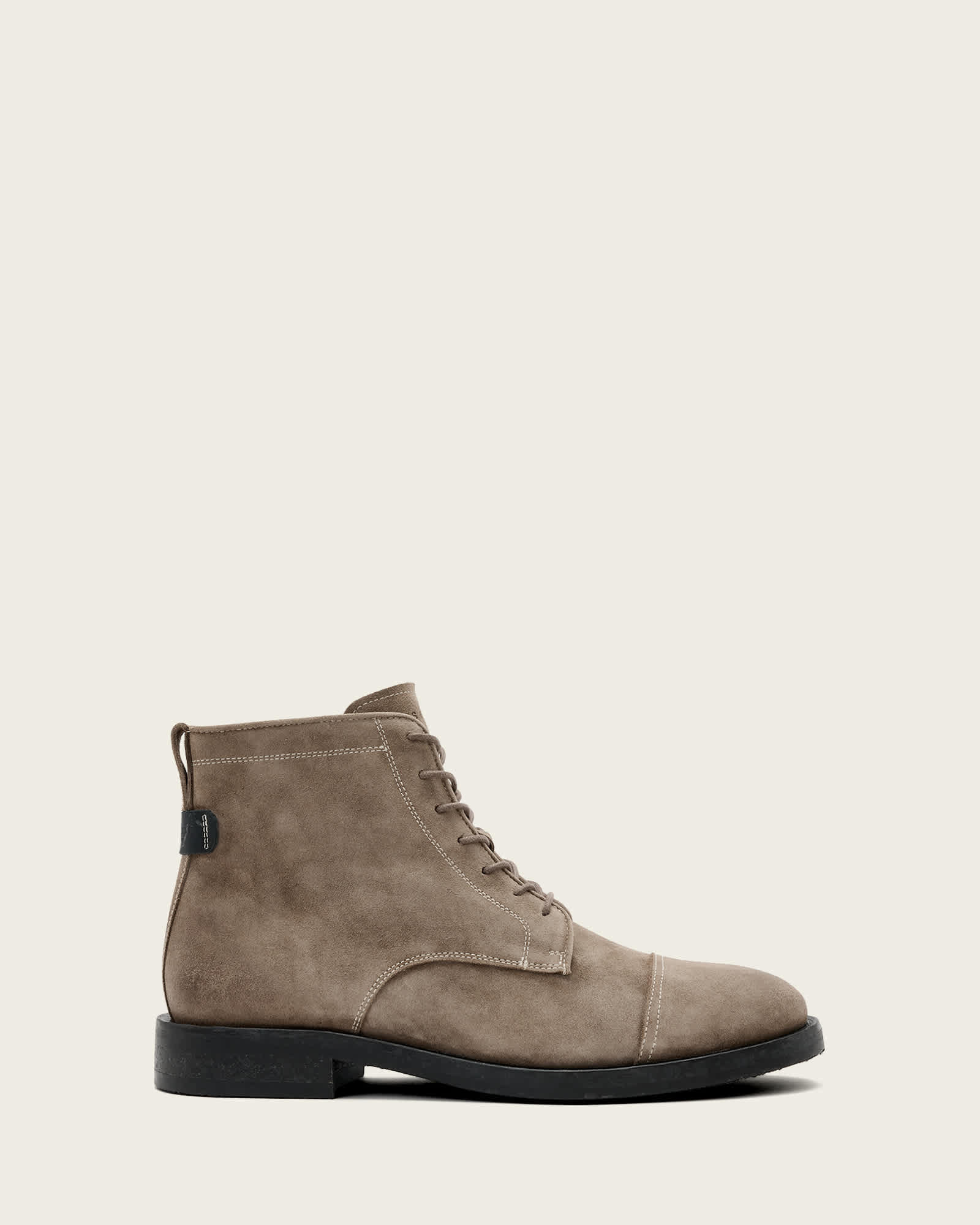 Bloom Lace Leather Boots Stone Grey | ALLSAINTS US