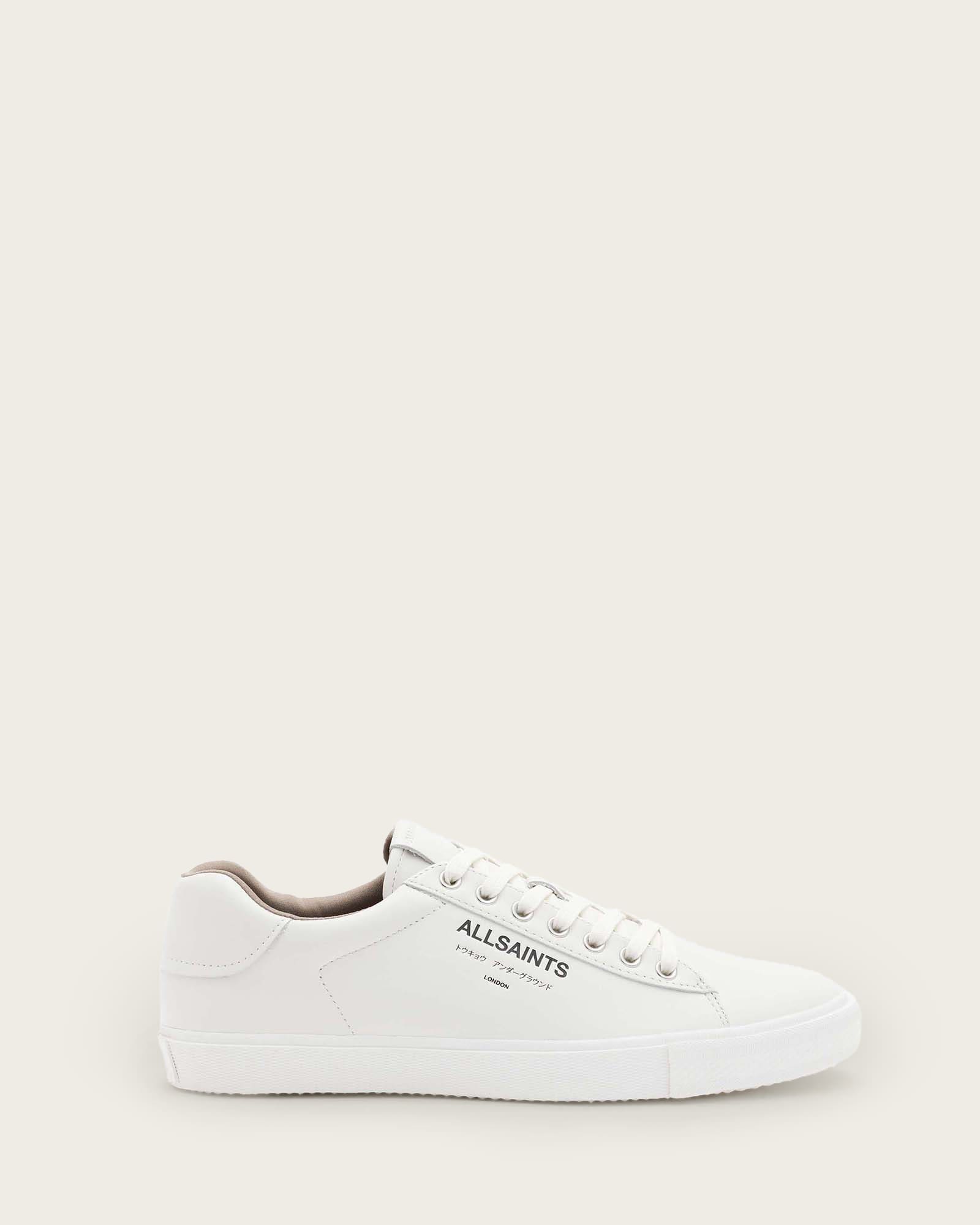 Underground Leather Low Top Sneakers TRIPLE WHITE | ALLSAINTS US