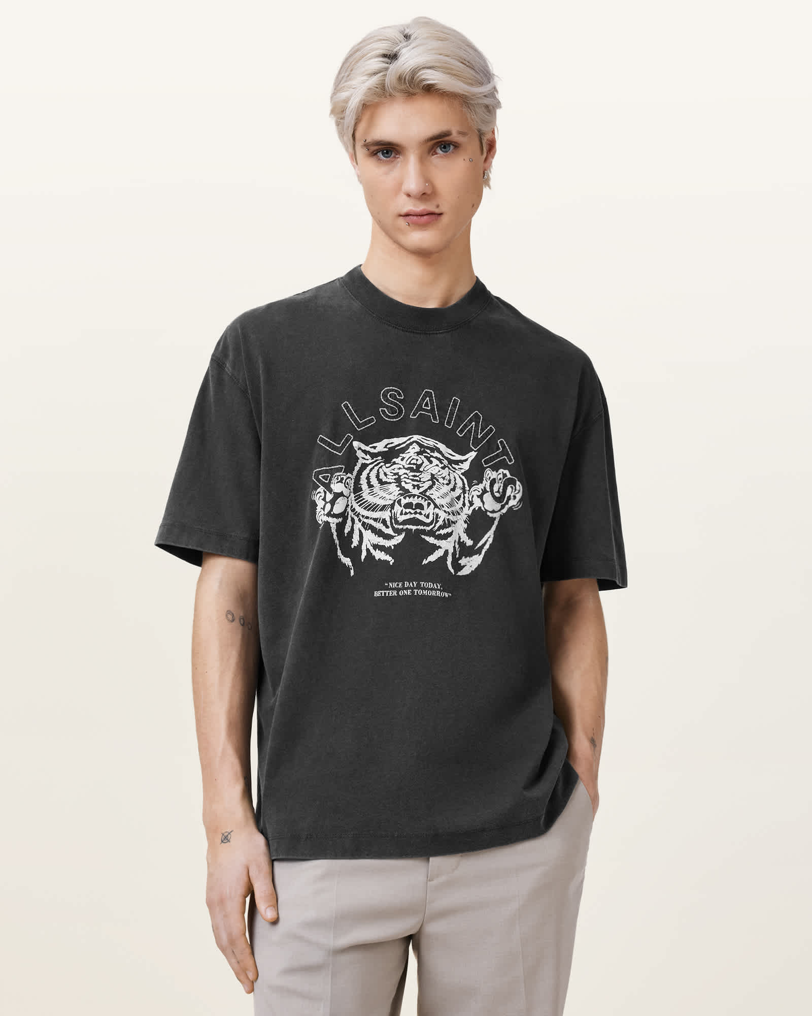 thumbnail image 2 of Better Days Short Sleeve T-Shirt Washed Black 2 of 14