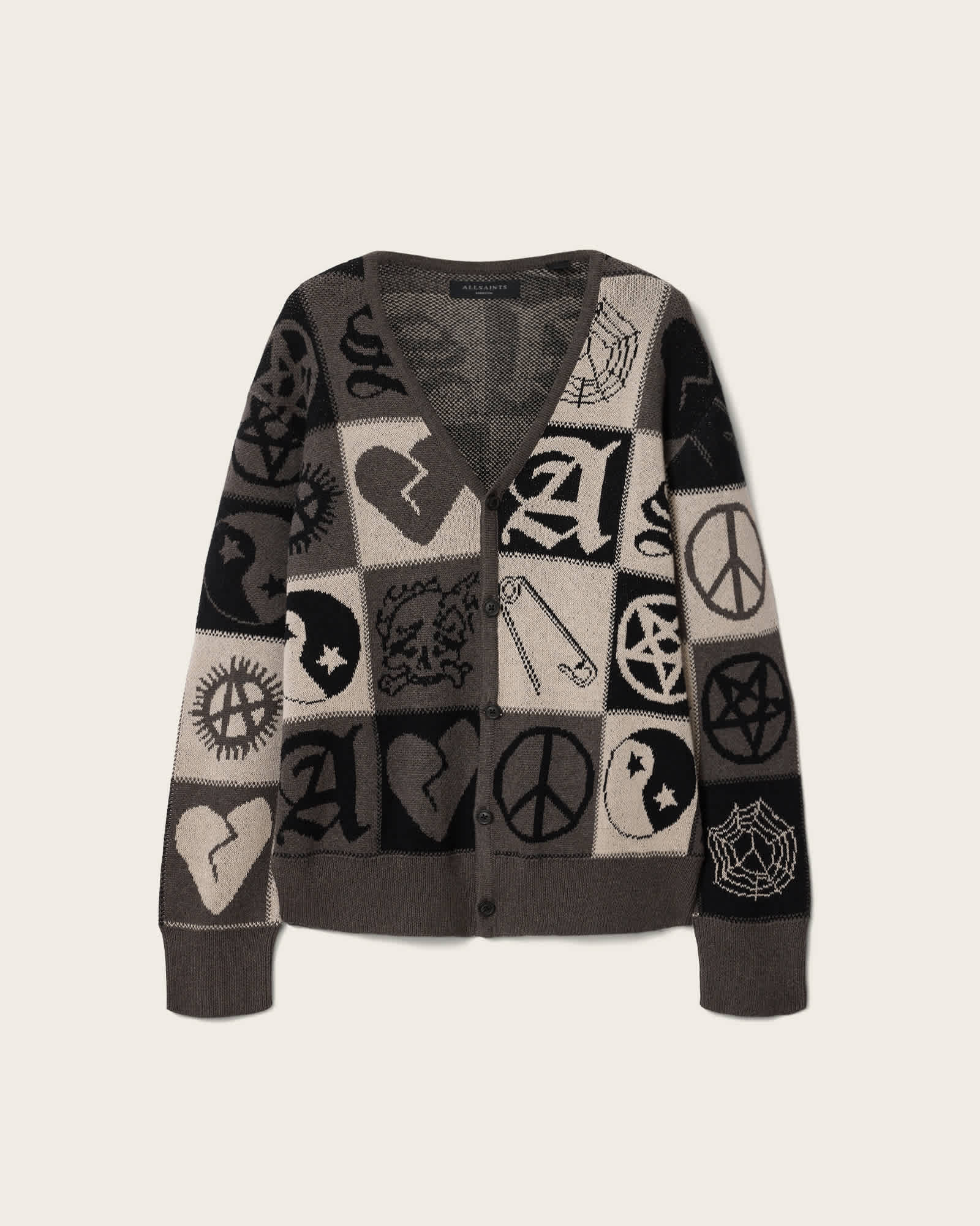 allsaints レイヤード　ハイネックカーディガン allsaints レイヤード ハイネックカーディガン Buy AllSaints Black