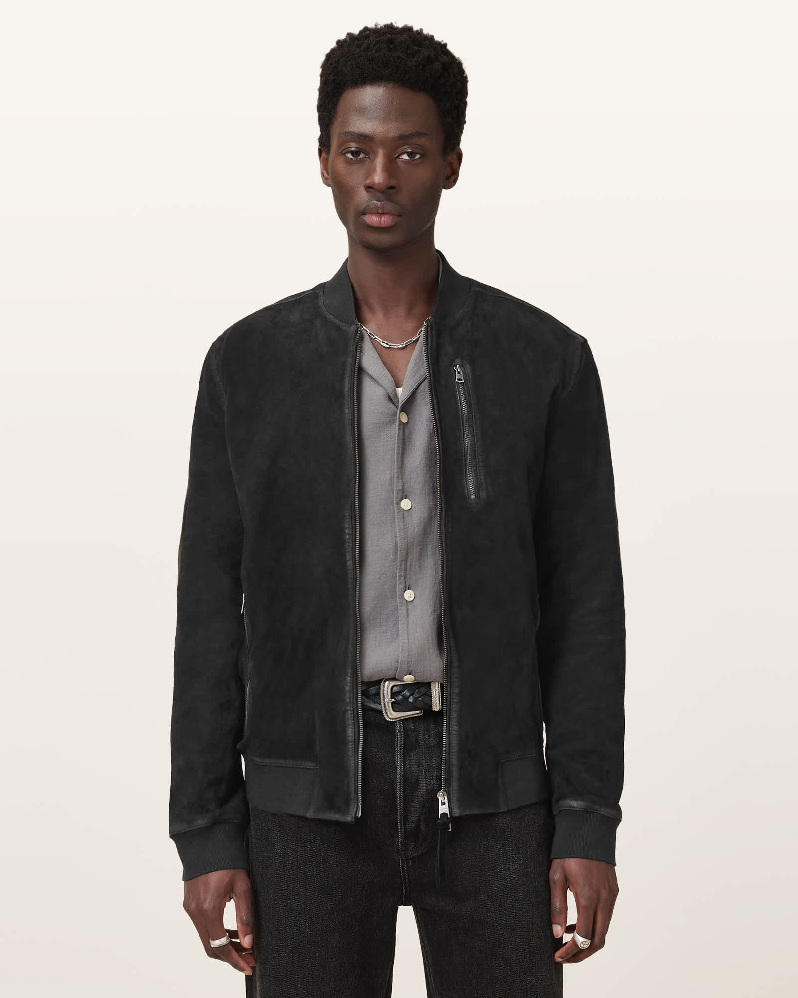 日本全国送料無料商品 特集 Black Jacket Bomber Suede Kemble | US ALLSAINTS ジャケット・アウター
