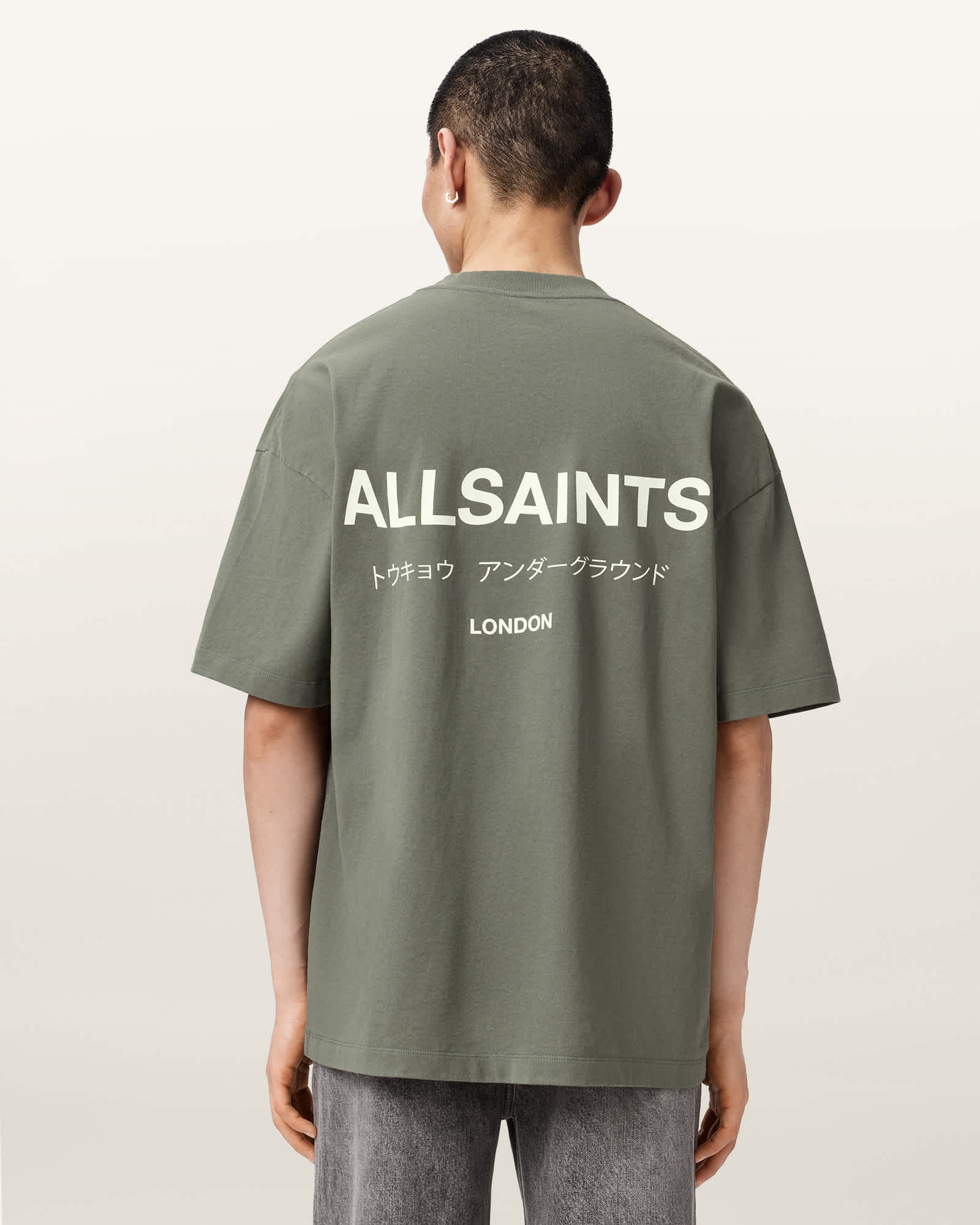 Underground Oversized Crew Neck T-Shirt MAPLE GREEN | ALLSAINTS US