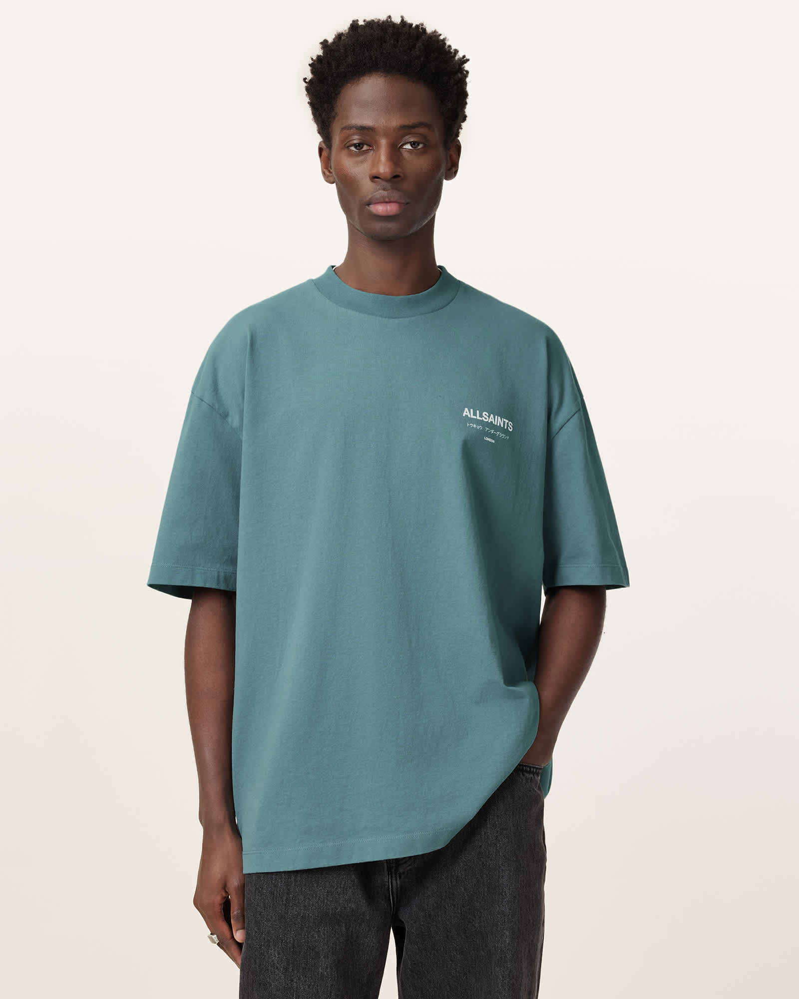 Underground Oversized T-Shirt ERIS BLUE | ALLSAINTS US