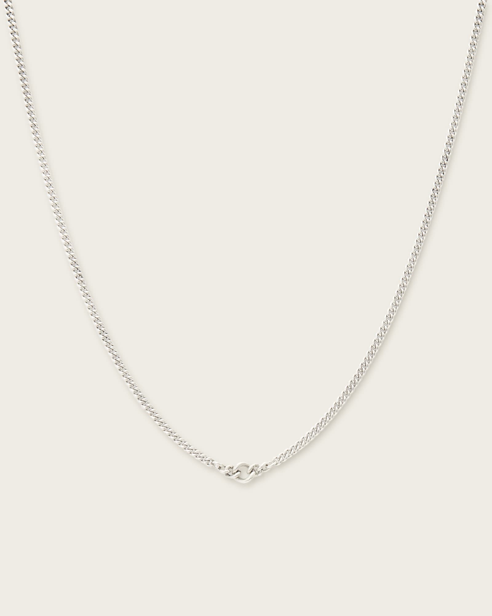 Carson Link Detail Necklace WARM SILVER | ALLSAINTS US