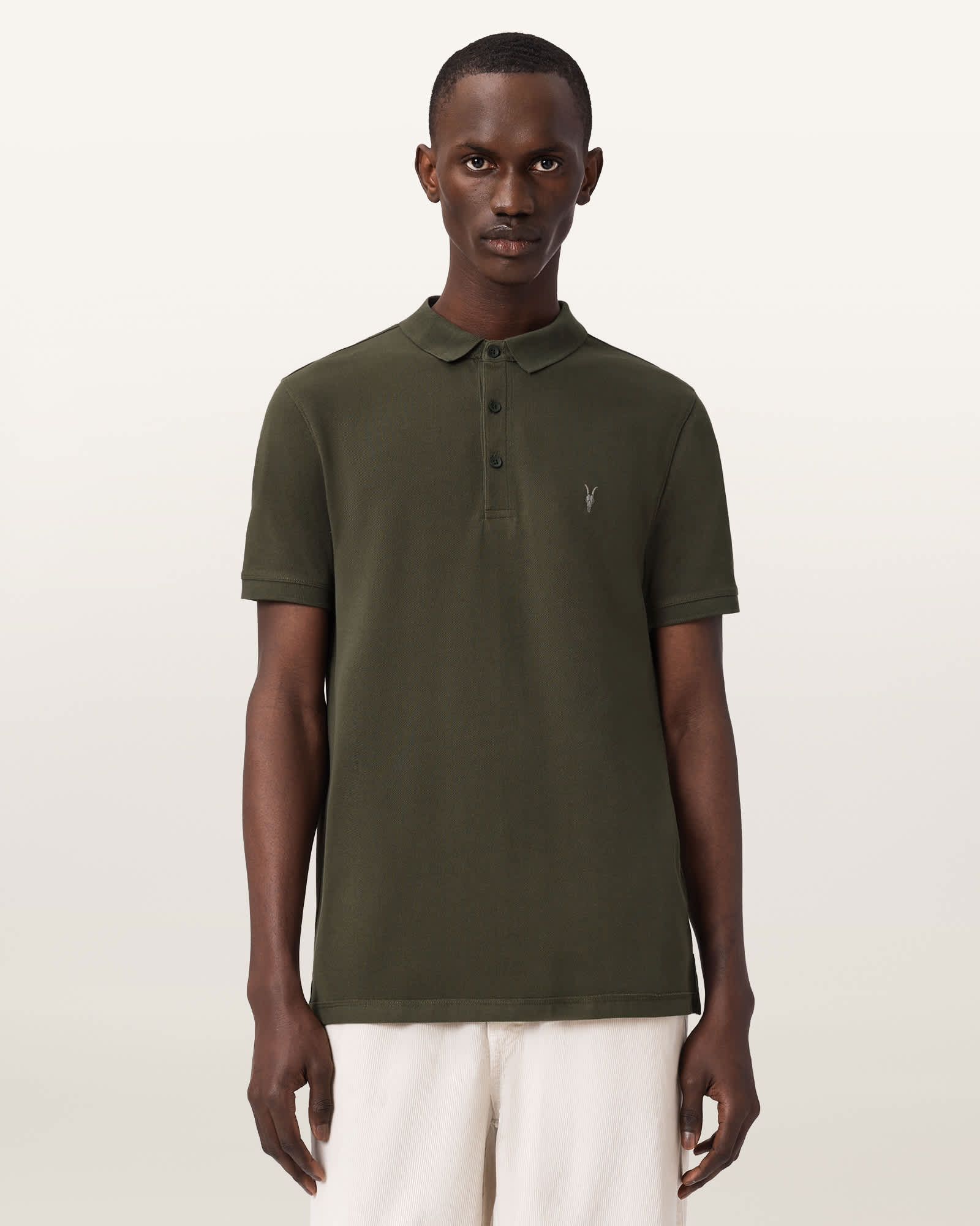 Reform Short Sleeve Polo Shirt MANGROVE GREEN | ALLSAINTS US