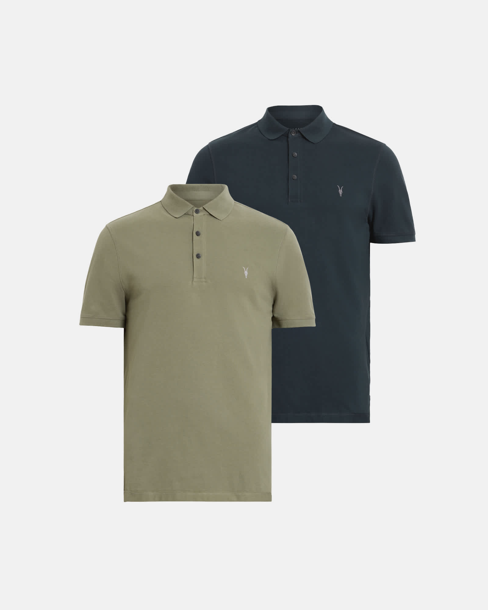 Reform Short Sleeve Polo Shirts 2 Pack POTION BLUE/GREEN