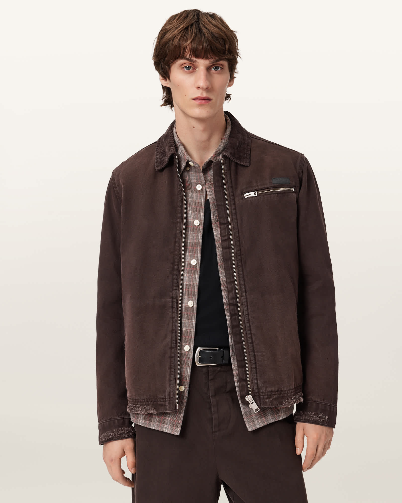 Rothwell Cotton Jacket BIRCH BROWN | ALLSAINTS US