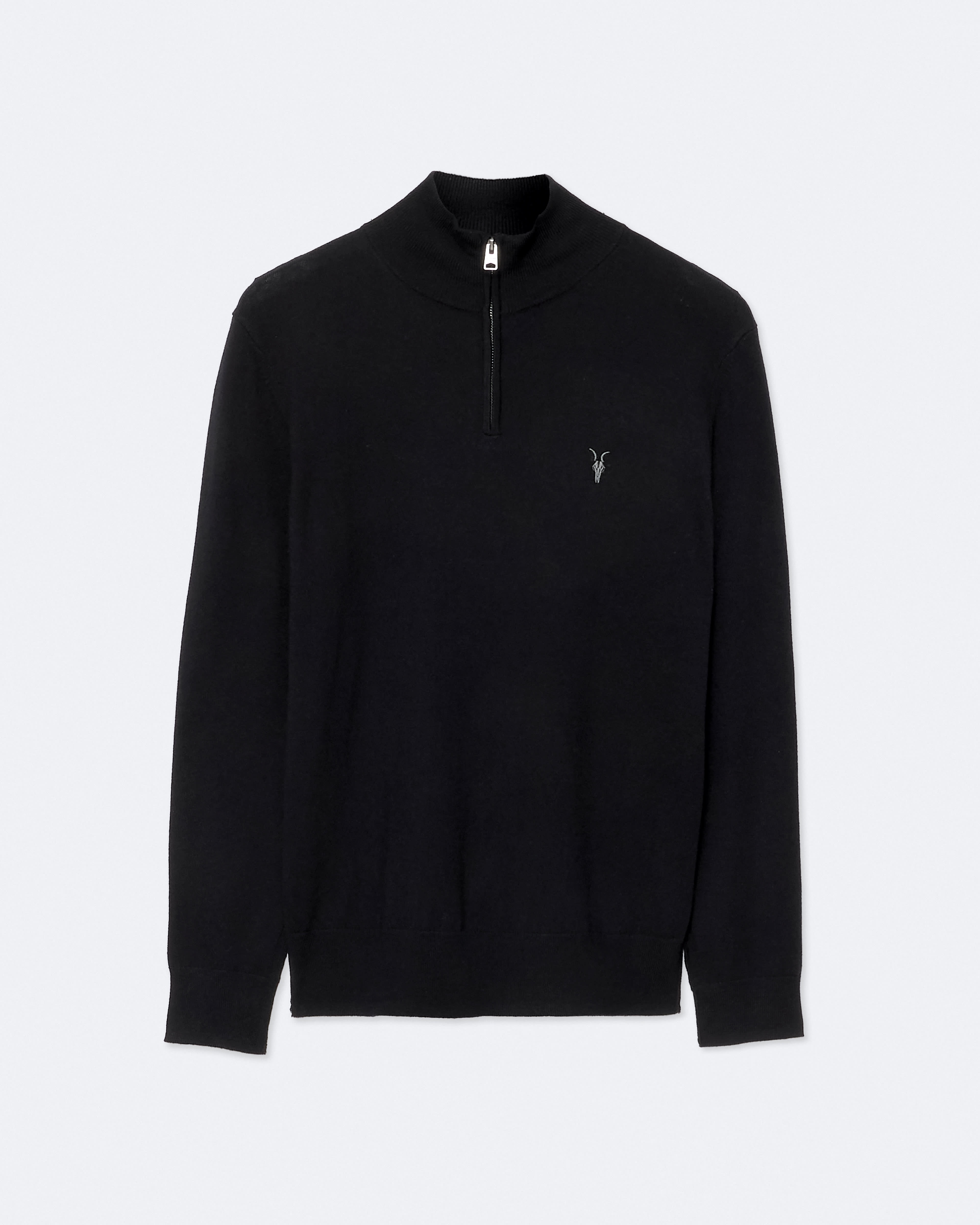 Kilburn Funnel-Neck Sweater Black | ALLSAINTS US