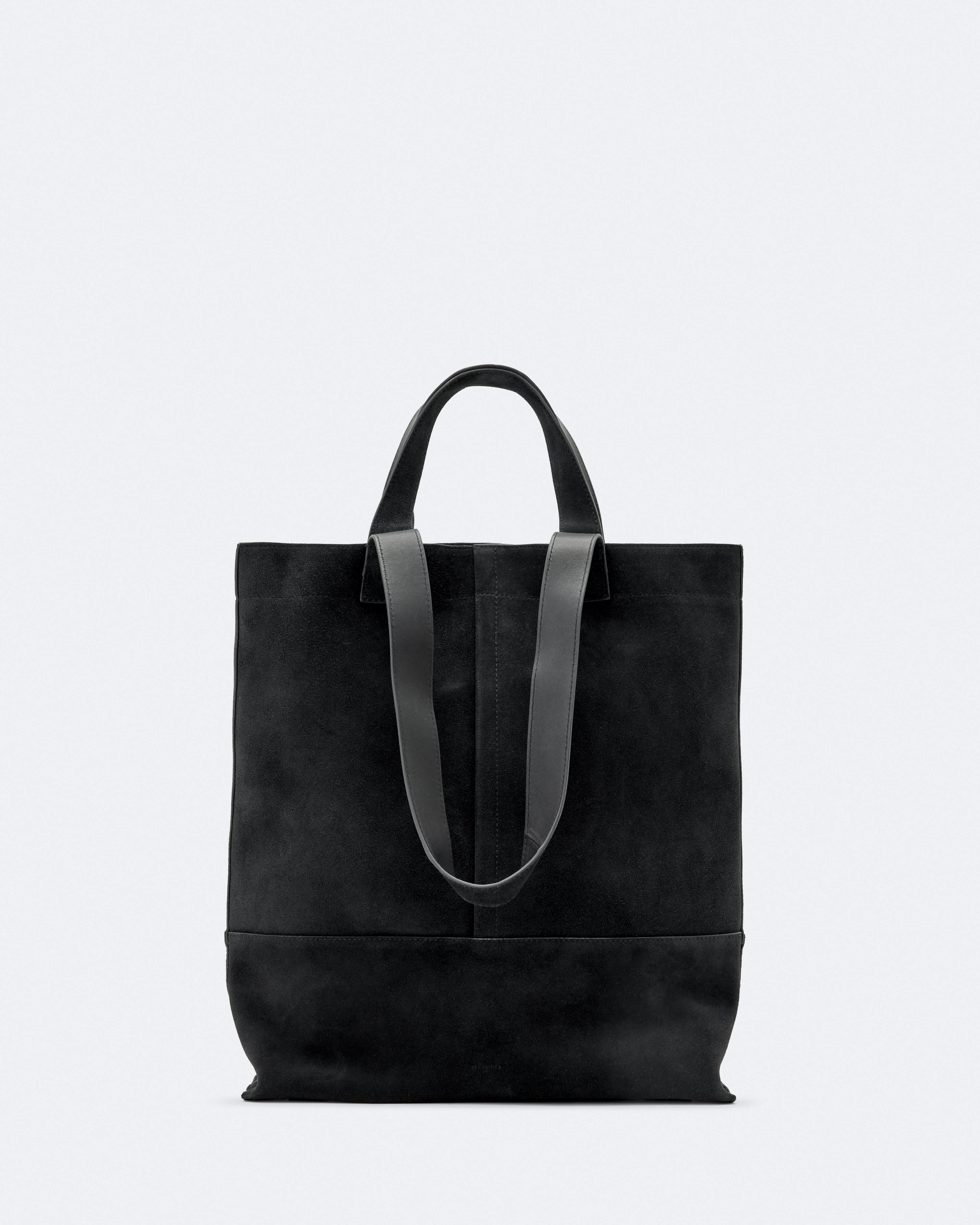 Suede tote bag Black | ALLSAINTS US