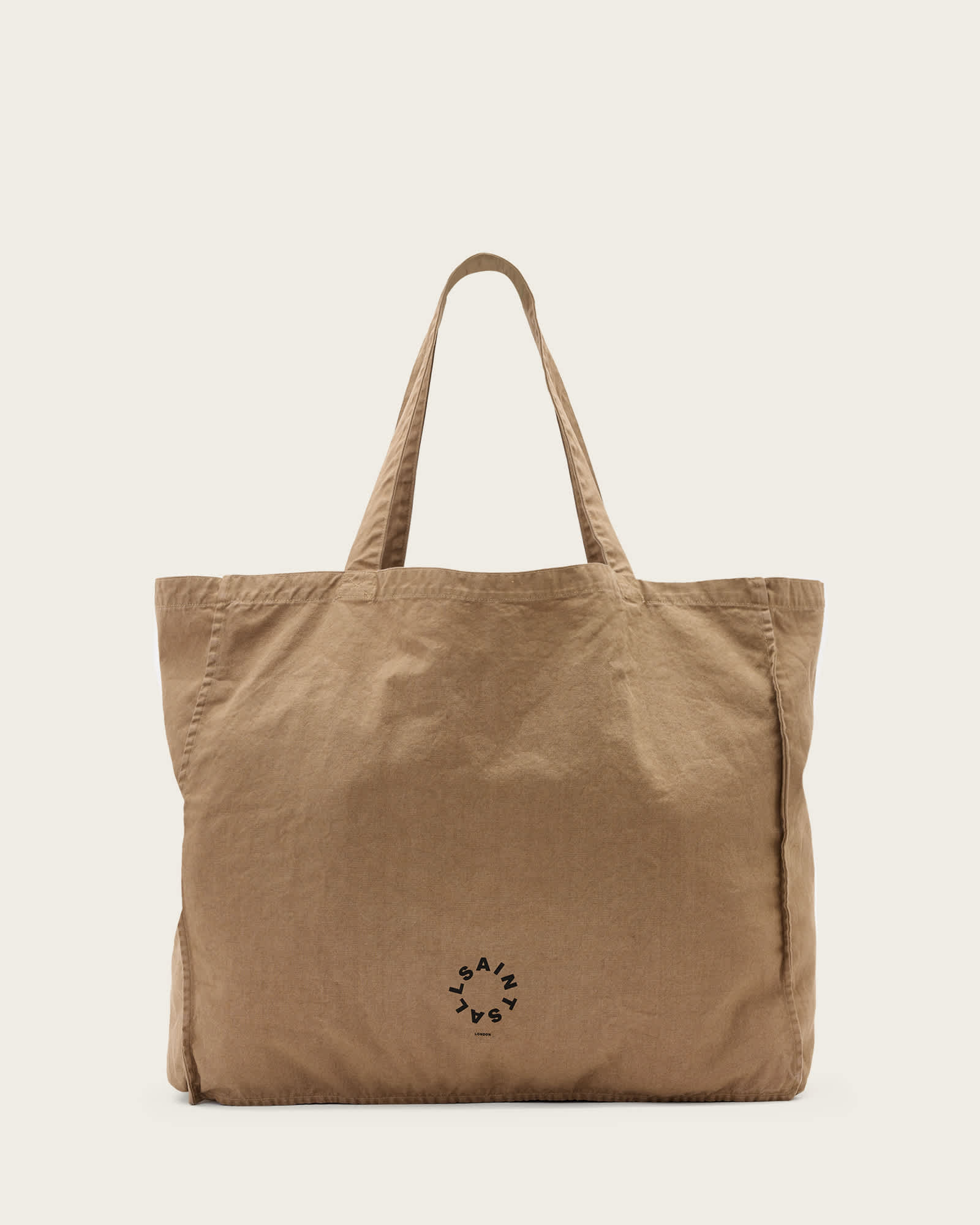 (取寄) オールセインツ メンズ オーランド トート バッグ AllSaints men Orlando Tote Bag Chesnut Brown Large Haven Tote Bag PINE BARK BROWN | ALLSAINTS US