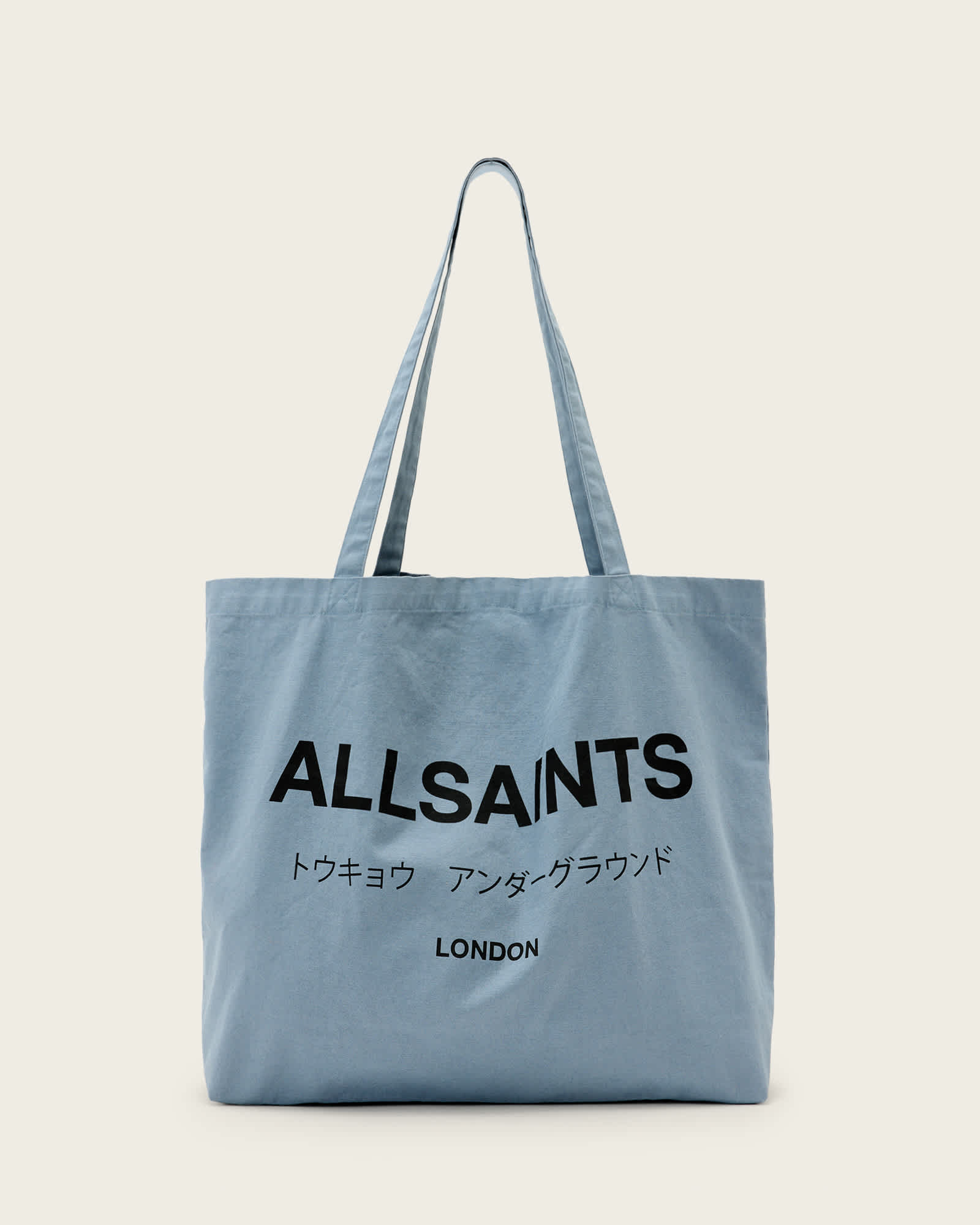 Underground Logo Printed Tote Bag STONEWASH BLUE | ALLSAINTS US