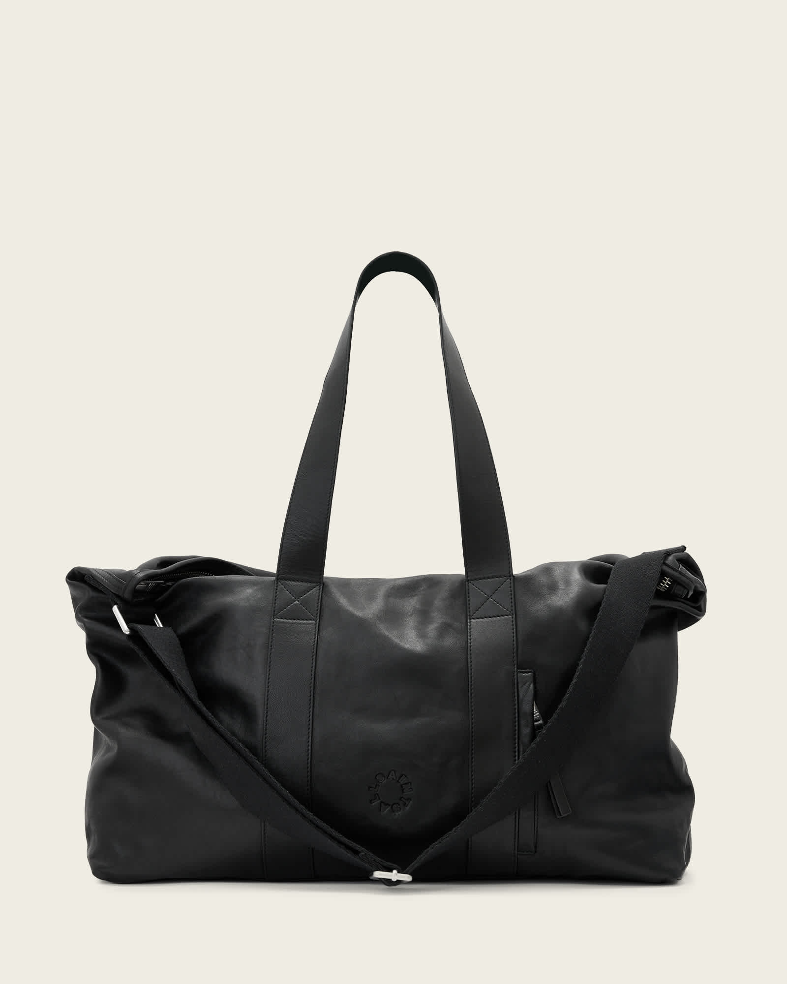 Kei Leather Weekender Bag Black | ALLSAINTS US