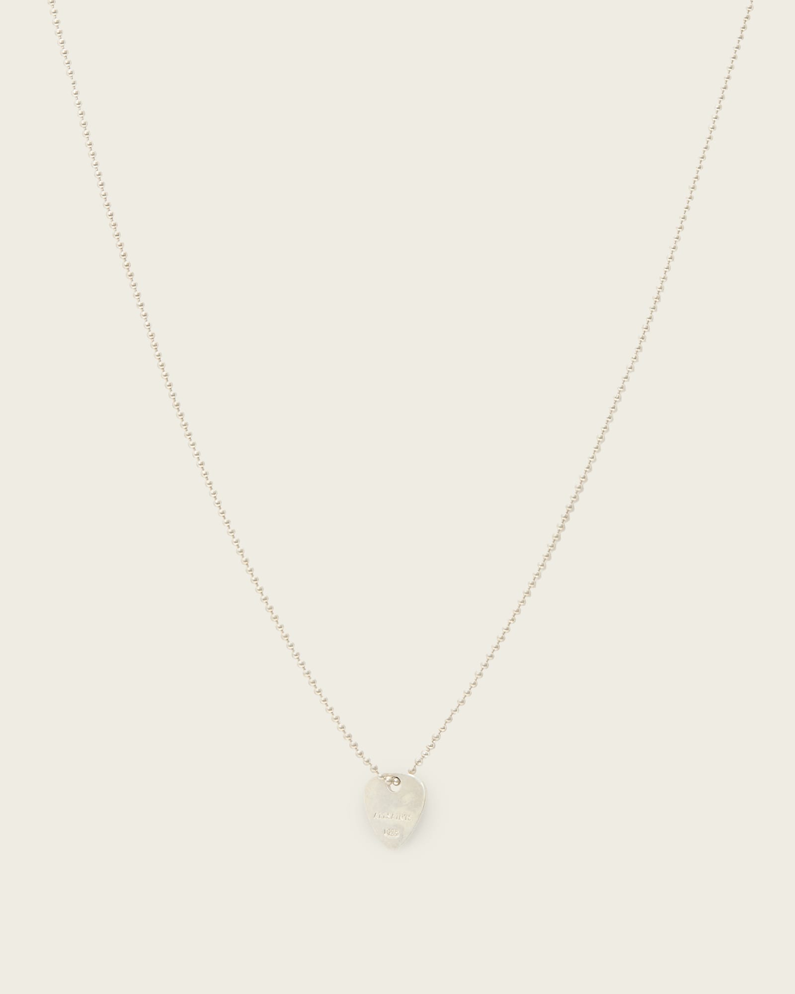 Jake Guitar Pick Necklace WARM SILVER | ALLSAINTS Canada