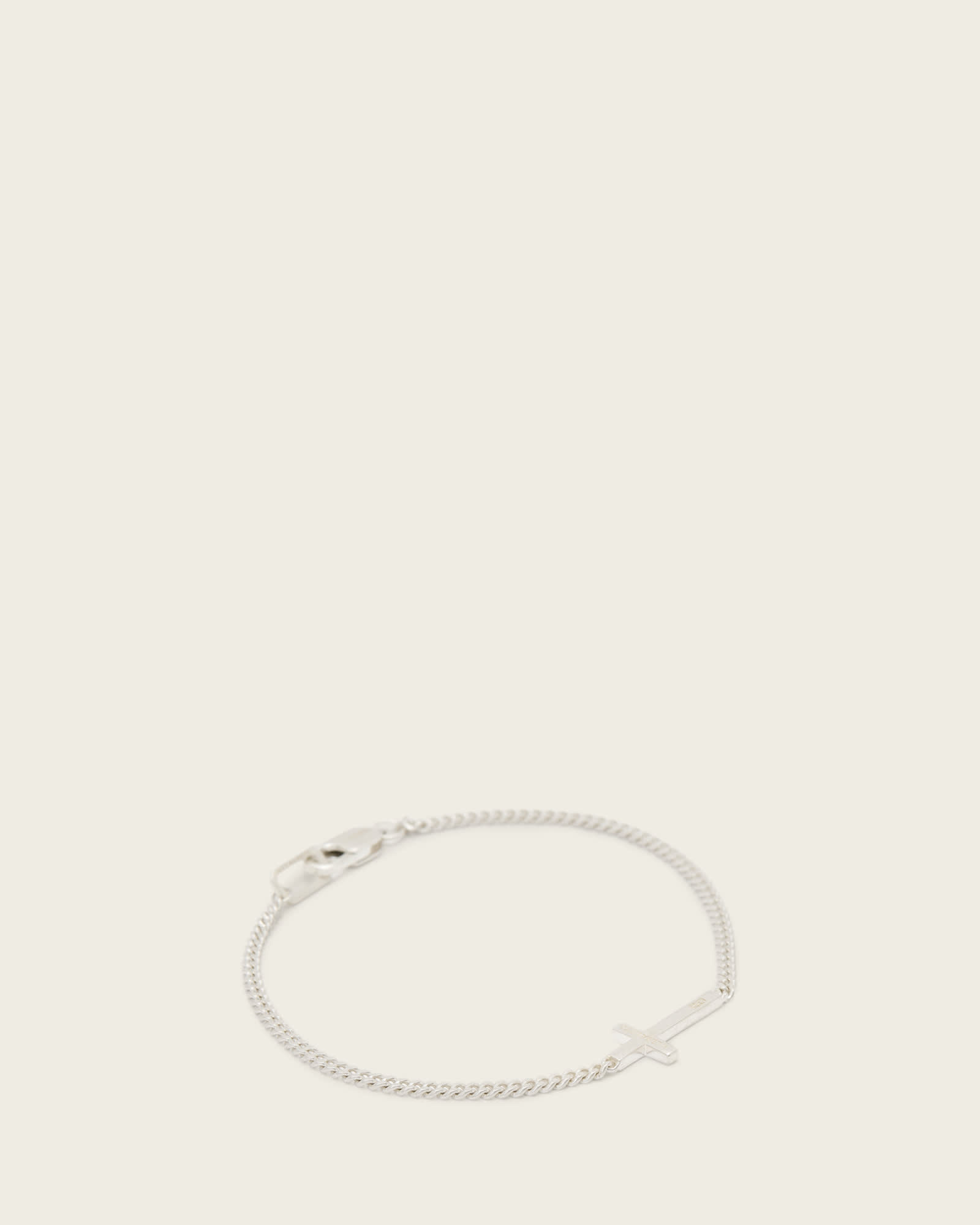 Gabe Cross Bracelet WARM SILVER | ALLSAINTS US