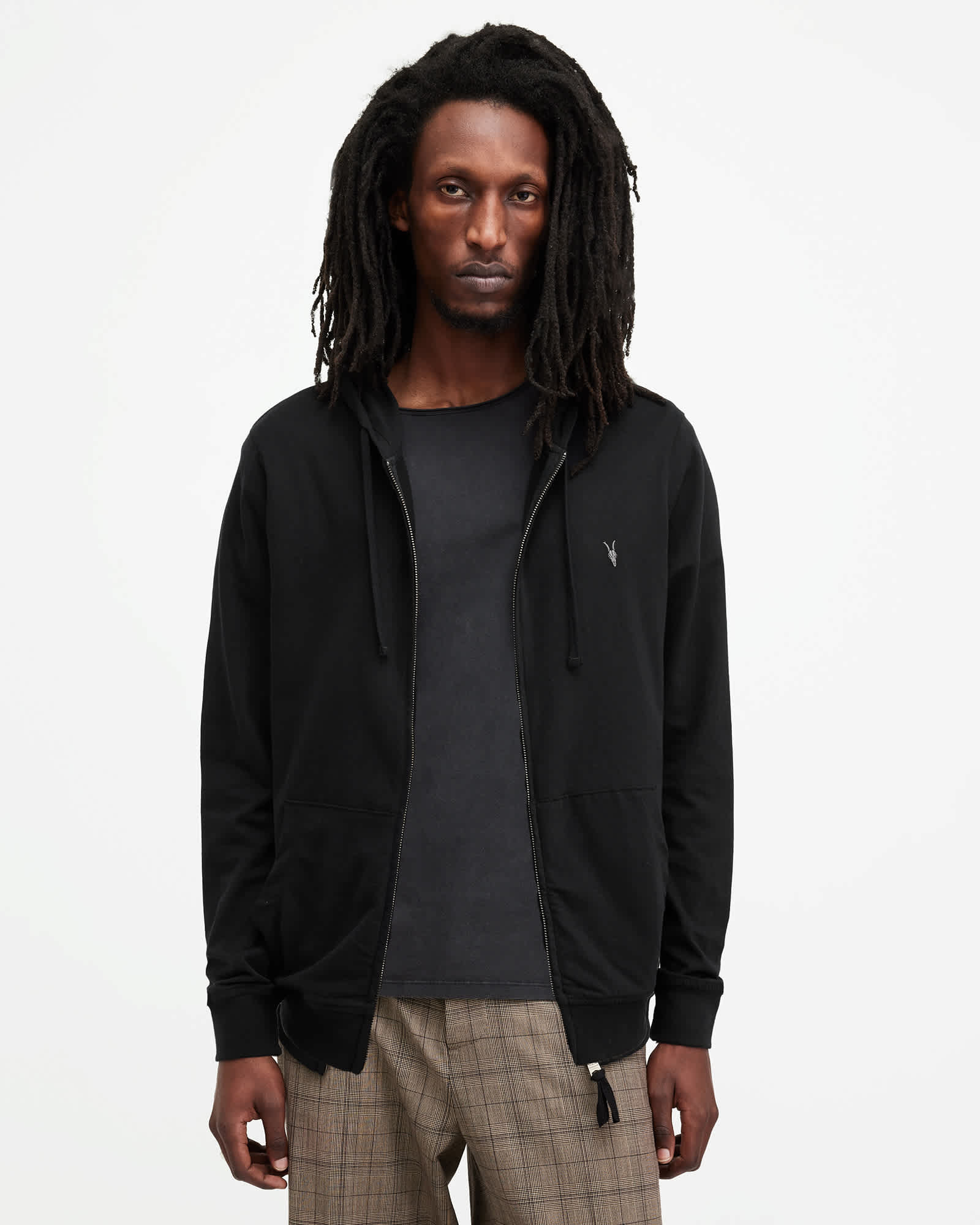 Tie.Me wings lace zip hoodie-BLACK レース Tie.Me wings lace zip hoodie-BLACK レース