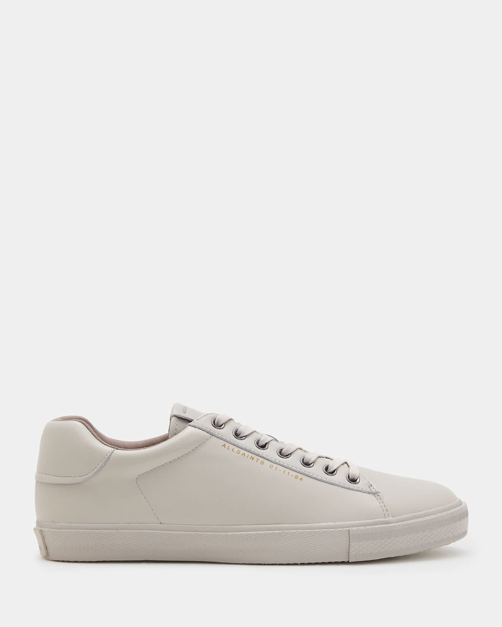 Brody Leather Low Top Trainers Chalk White | ALLSAINTS US