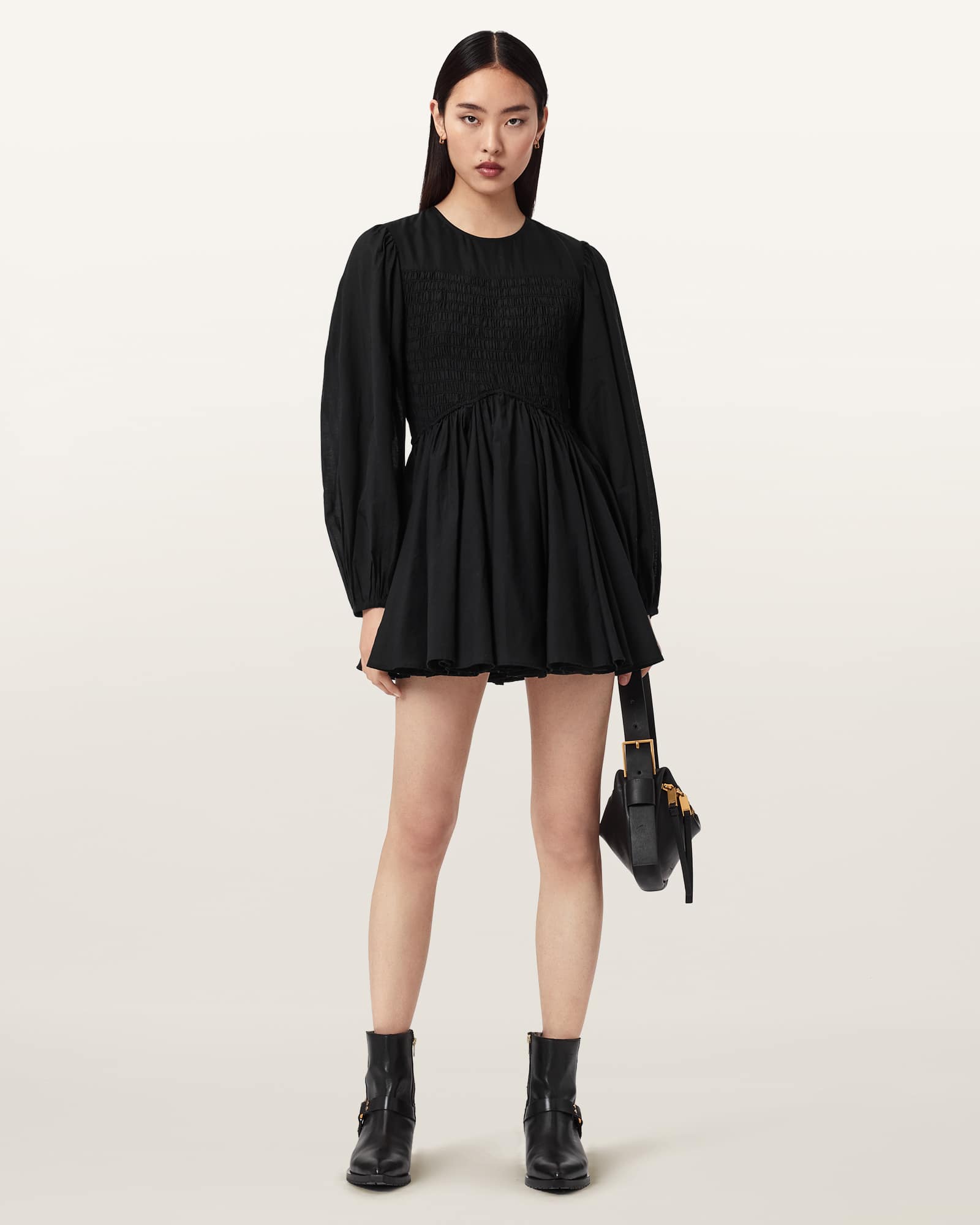 Chia Smocked Mini Dress