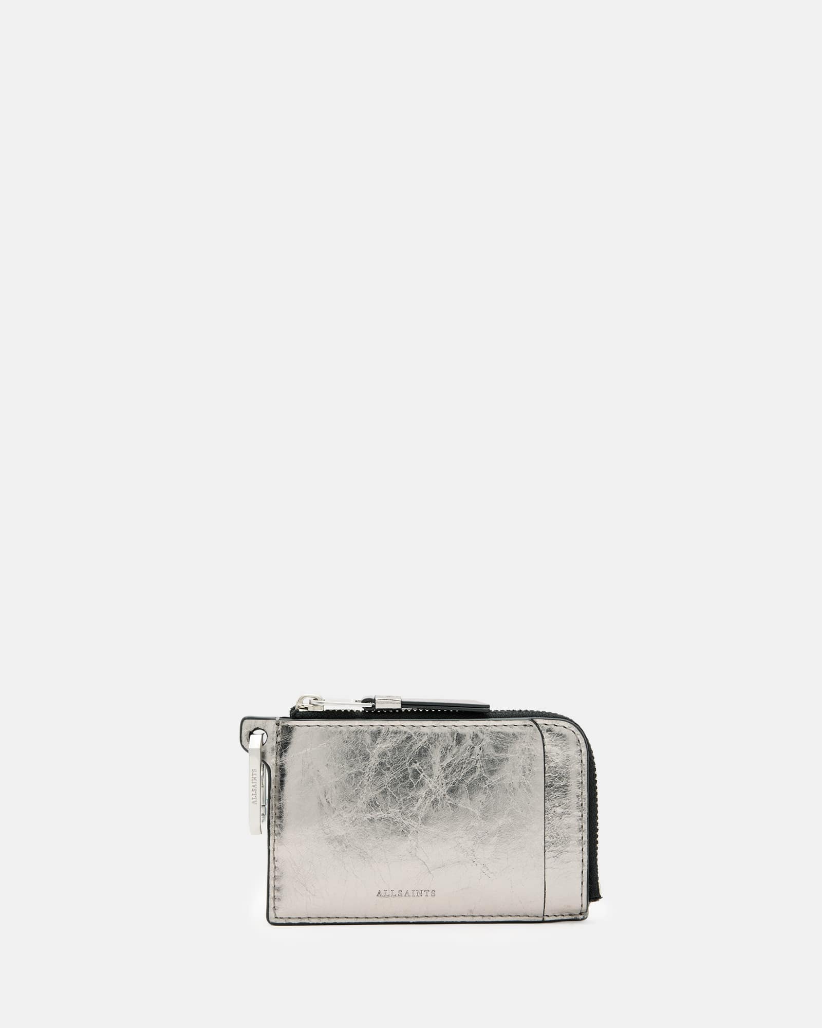Remy Leather Wallet Gunmetal Grey | ALLSAINTS US